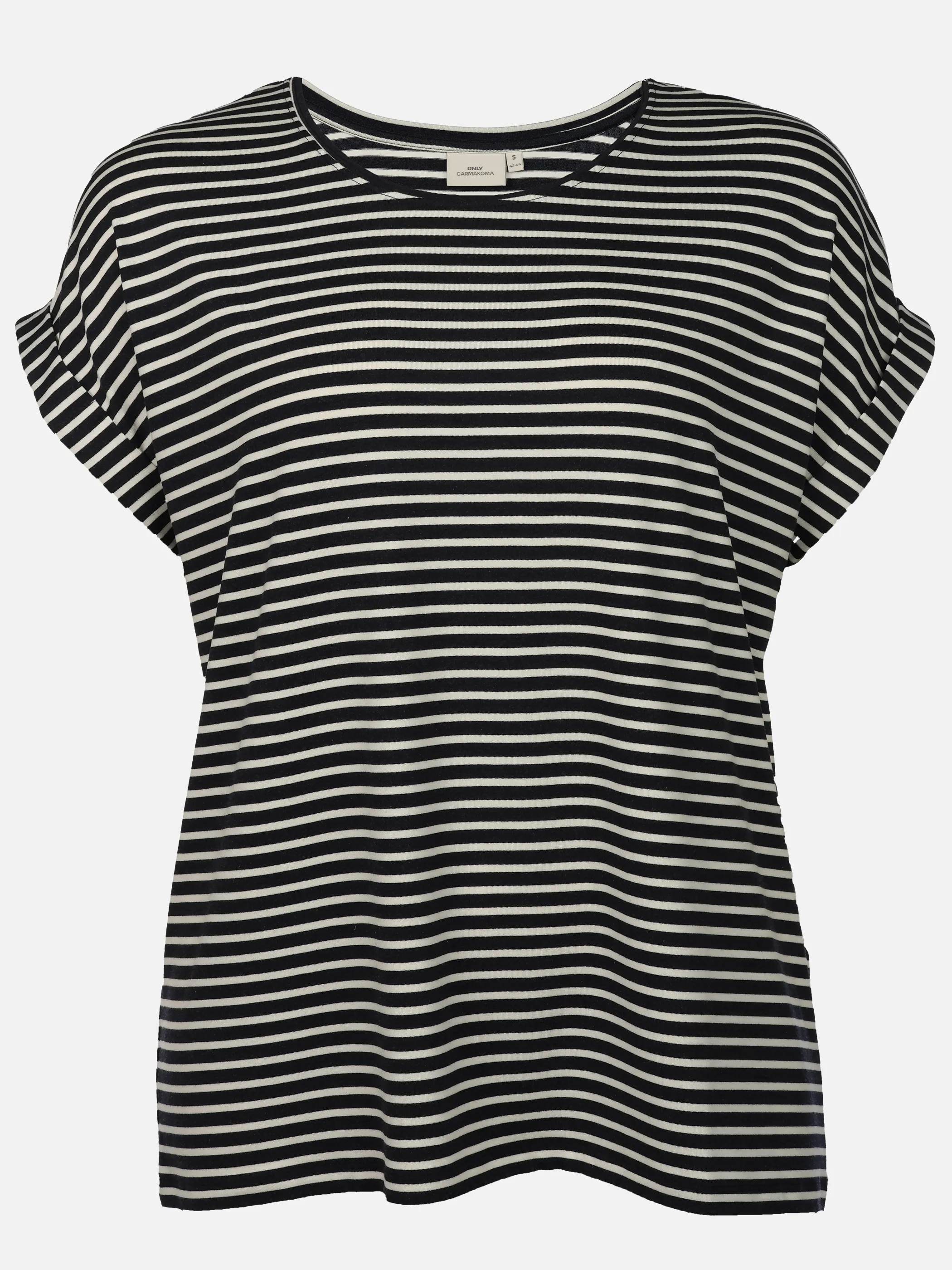 Only Carmakoma 15368662 CARMOSTER STRIPE S/S Schwarz 922438 194962001 1