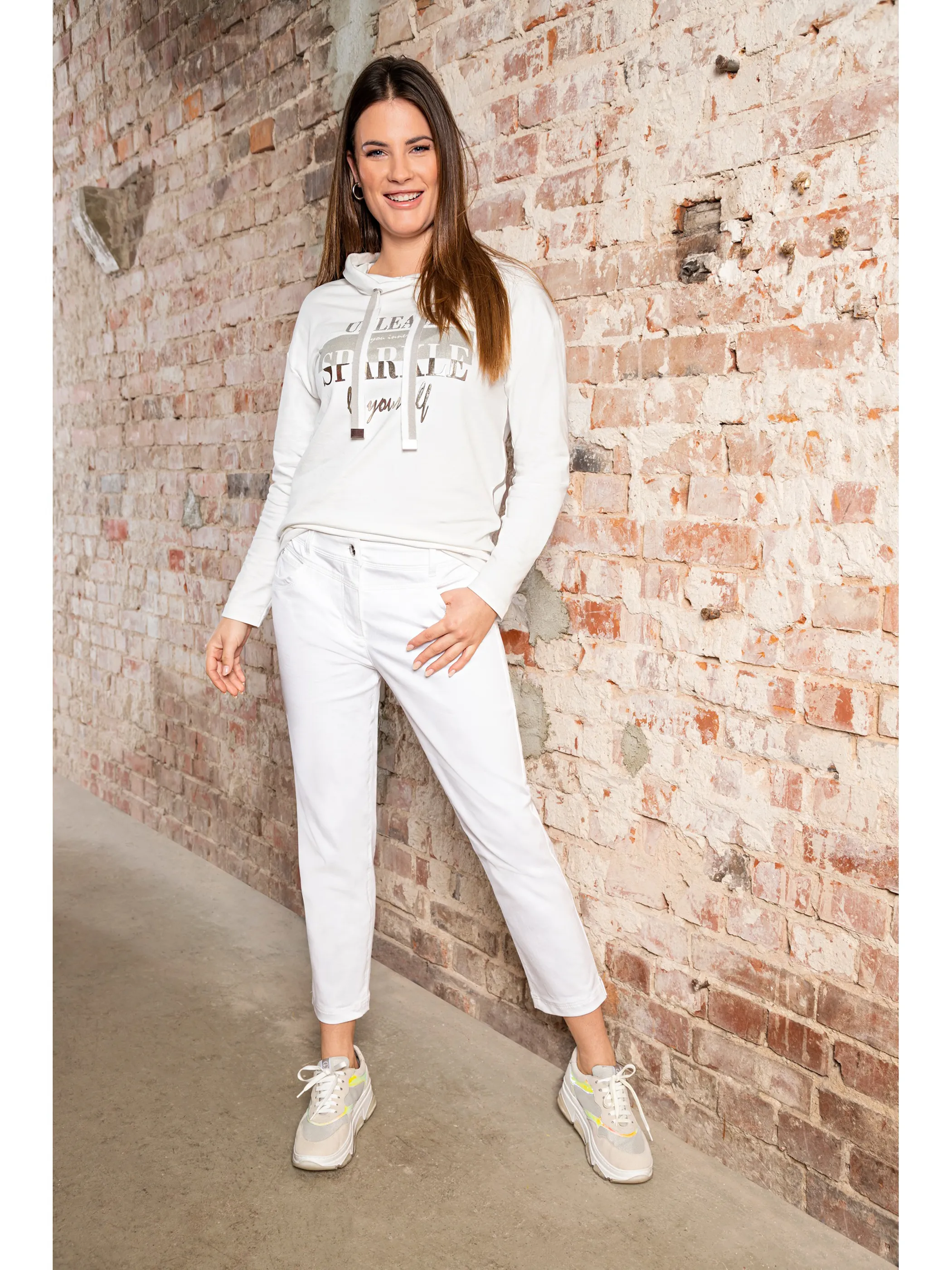 Lisa Tossa Da-Hose 7/8 Länge 5-Pocket-Sty Weiß 852494 WEIß 4