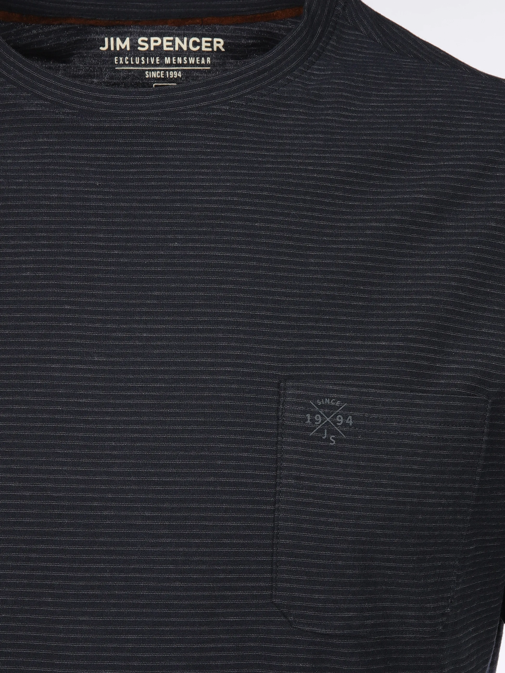 Jim Spencer He. T-Shirt 1/2 Arm grindle Blau 910839 NAVY 3