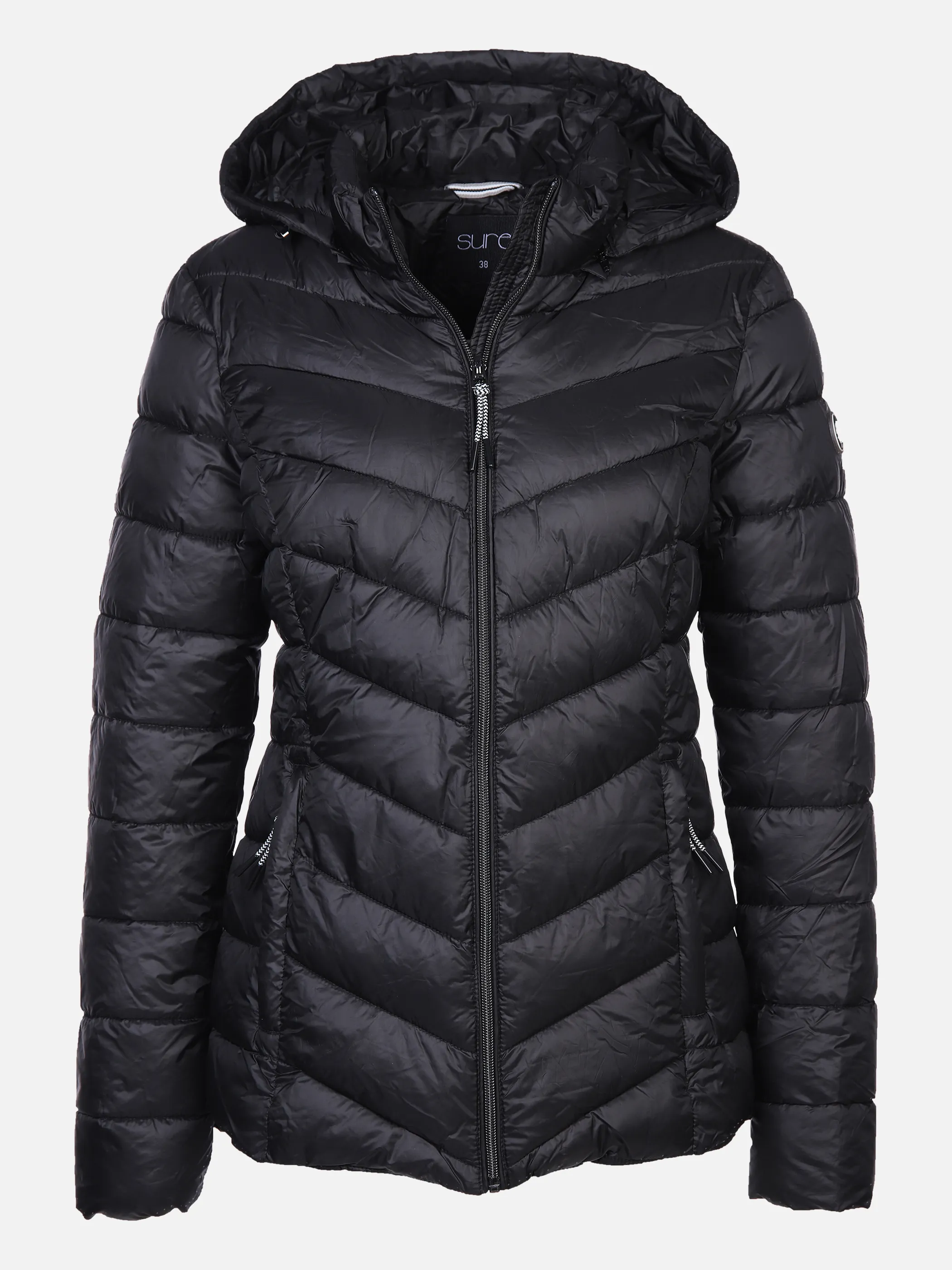 Sure Da-Stepp-Jacke m. Kapuze Schwarz 866024 SCHWARZ 1 Sure Da-Stepp-Jacke m. Kapuze Schwarz 866024 SCHWARZ 1
