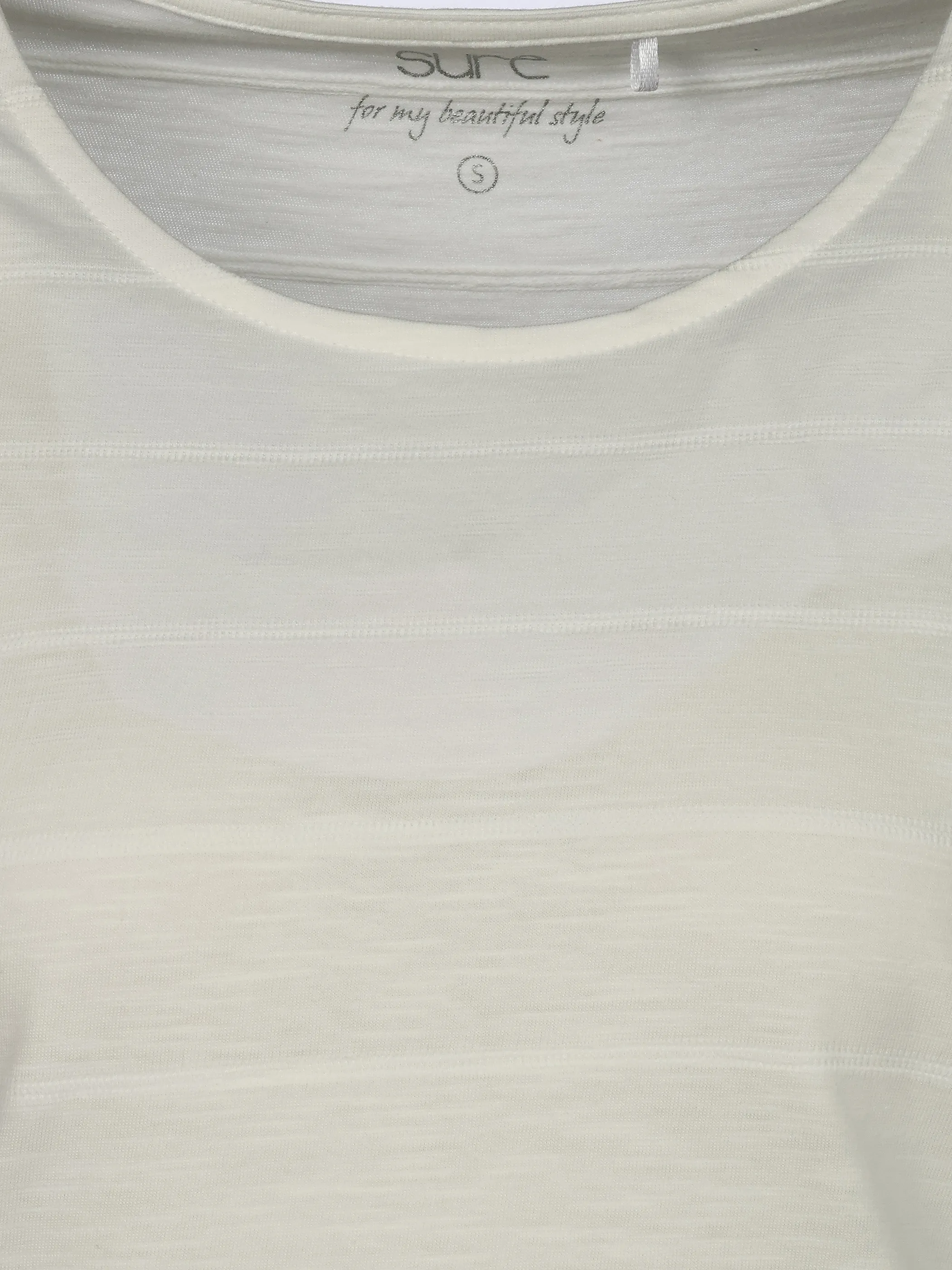 Sure Da-Struktur-T-Shirt Weiß 922019 WHITE 3