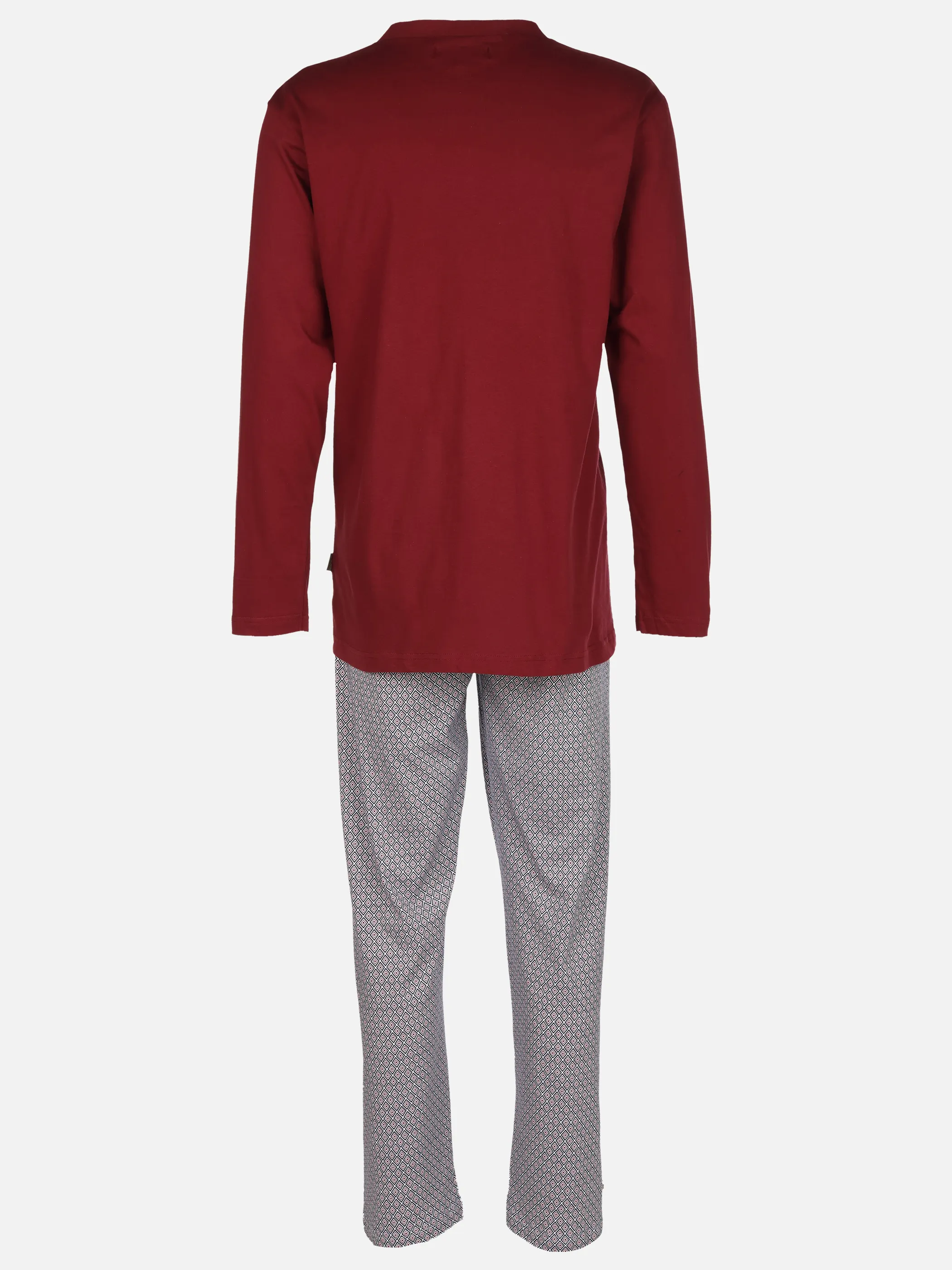 Jim Spencer He. Schlafanzug lang Rot 916245 BORDO 2