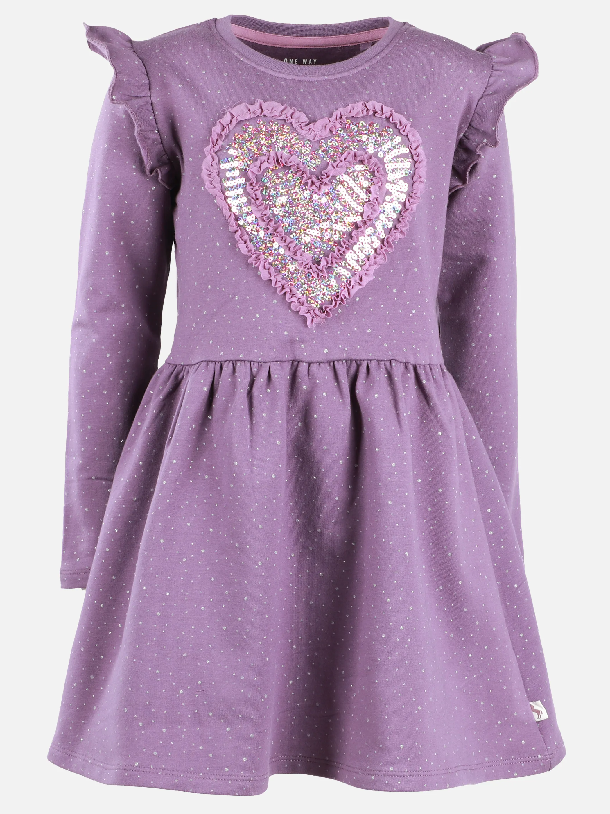 One Way KM Kleid mit Herz Print in lila Lila 913471 LILA 1 One Way KM Kleid mit Herz Print in lila Lila 913471 LILA 1