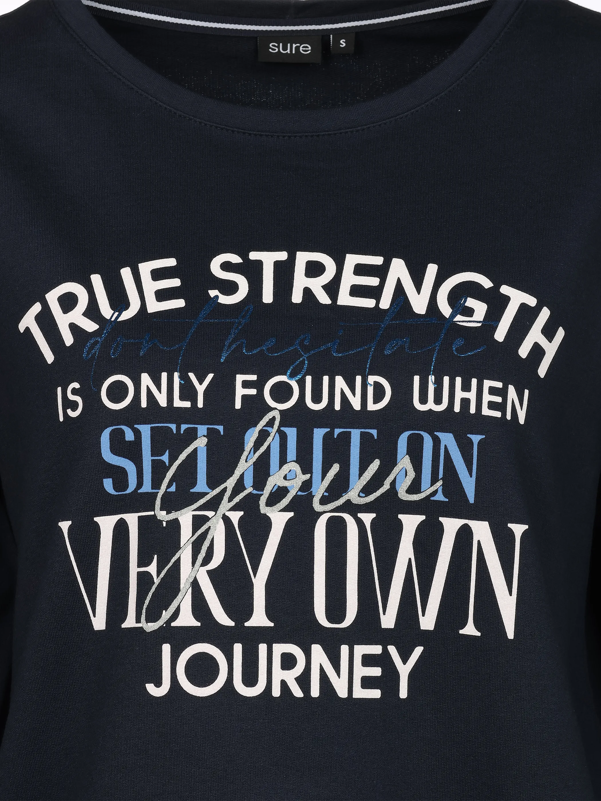 Sure Da-Sweatshirt m. Frontprint Blau 922473 SAPPHIRE 3