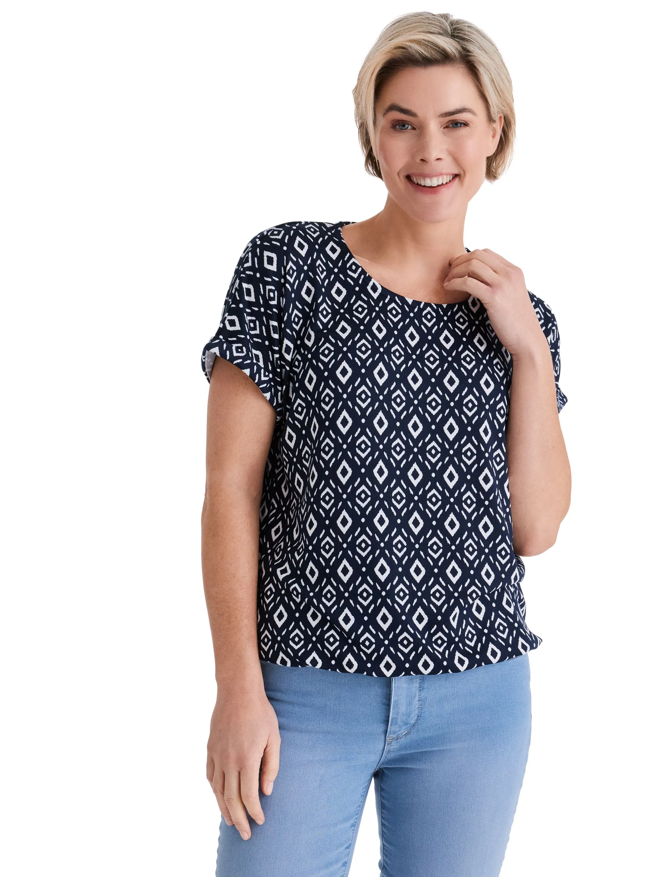 Stooker DOB 23160080009126 Da. T-Shirts / Blau 928312 9126 1