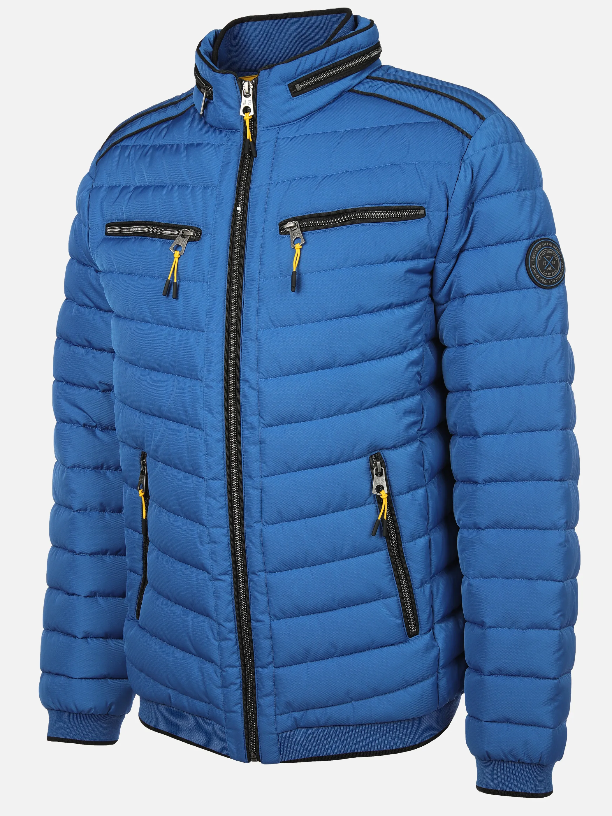 Jim Spencer He. Steppblouson melange scuba Blau 878837 BLUE 3