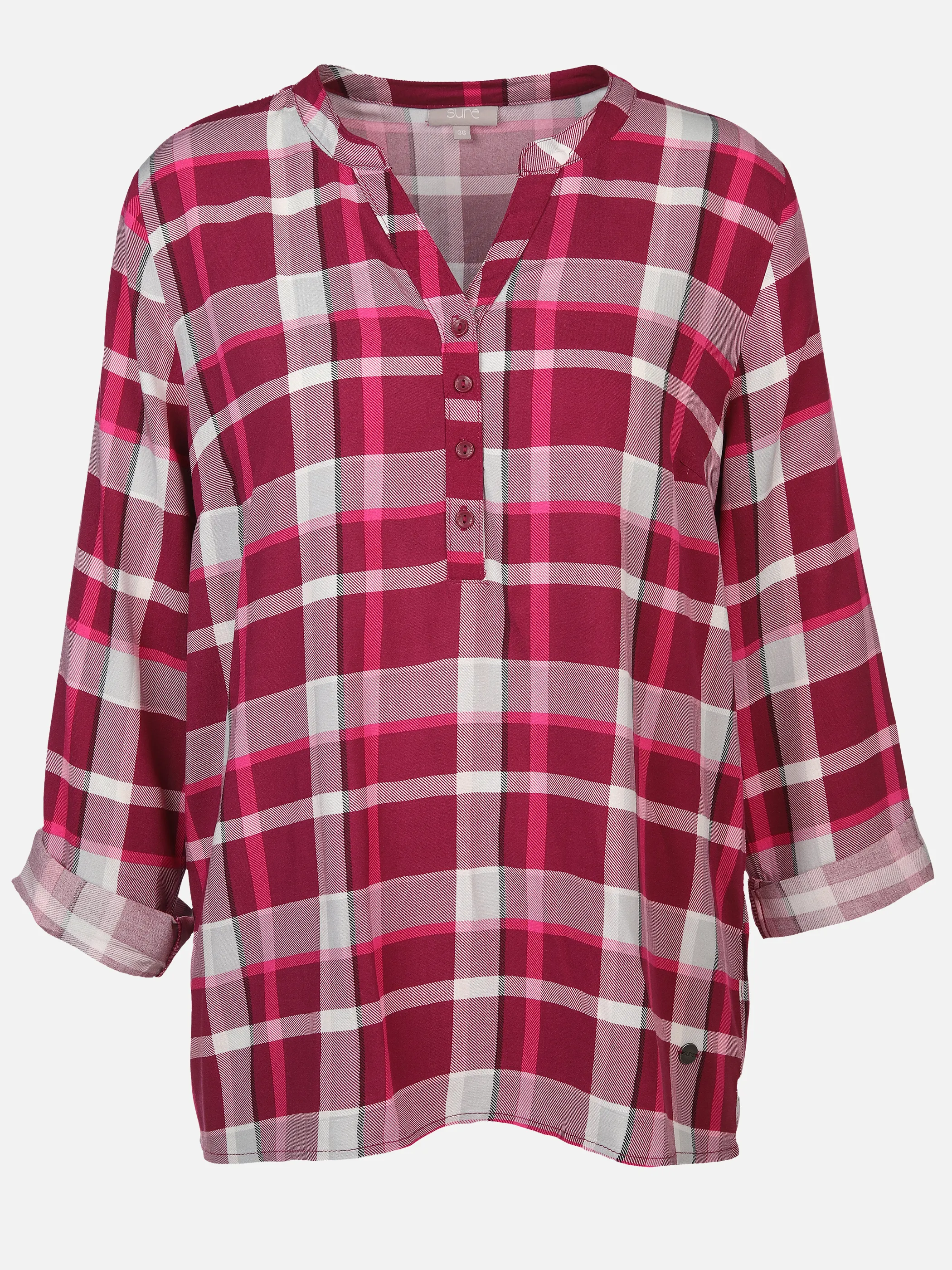 Sure Da-Bluse aus Viskose Bunt 896629 CHECK 1 Sure Da-Bluse aus Viskose Bunt 896629 CHECK 1