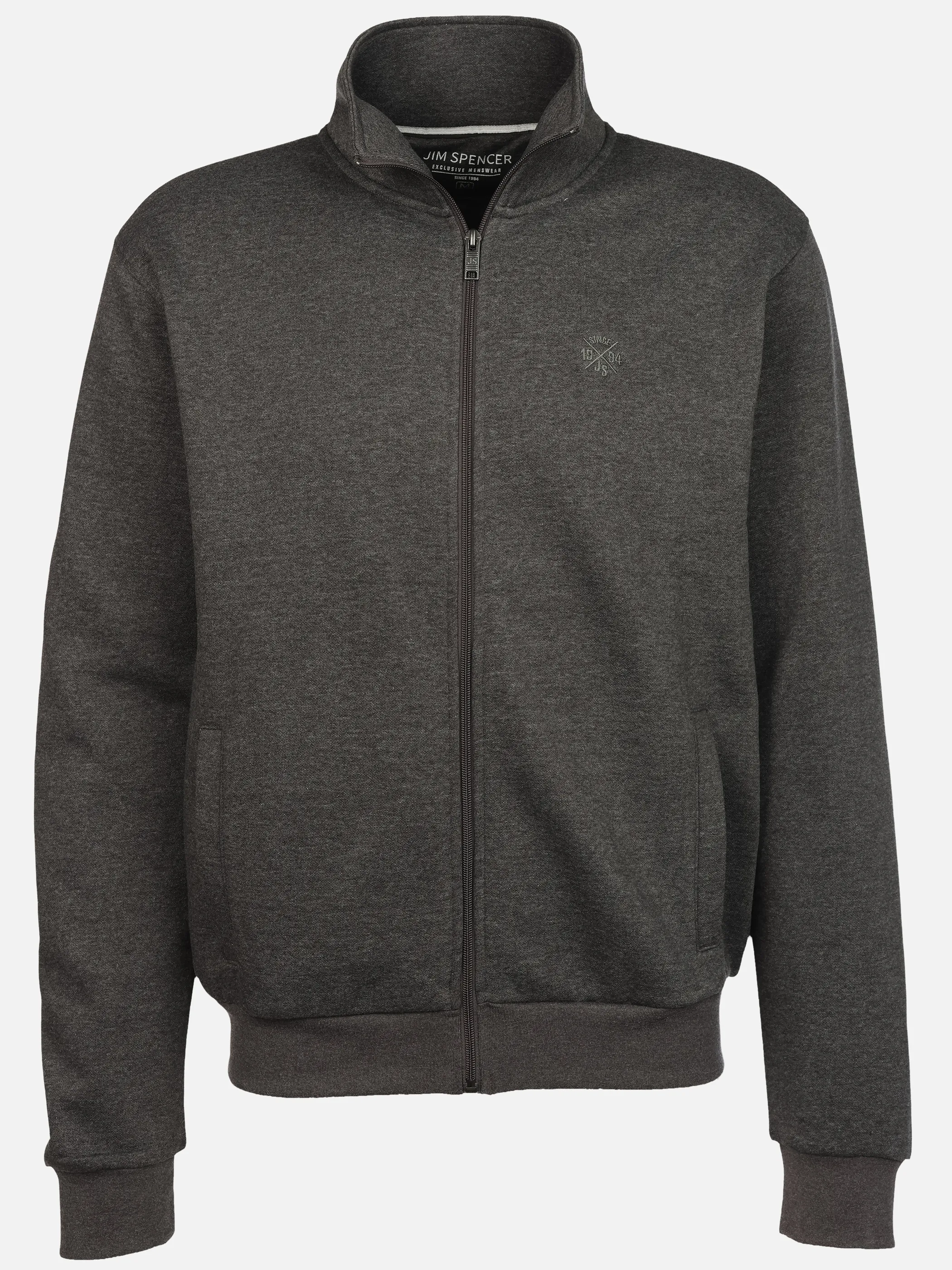 Jim Spencer He. Sweatjacke side pockets Grau 930313 ANTHRA 1
