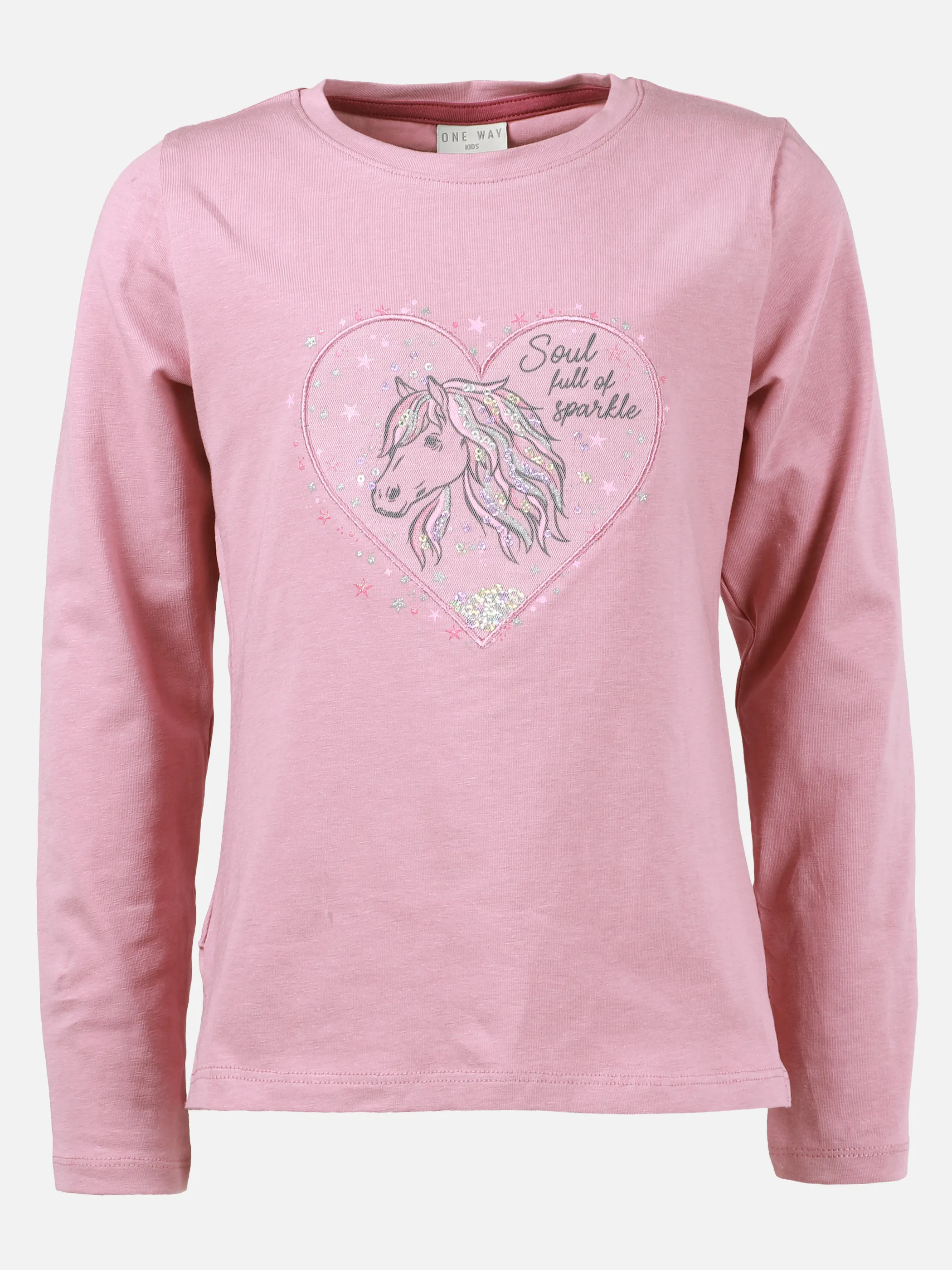 One Way KM T-Shirt Pferde FP in rosa Rosa 929975 DARKROSE 1