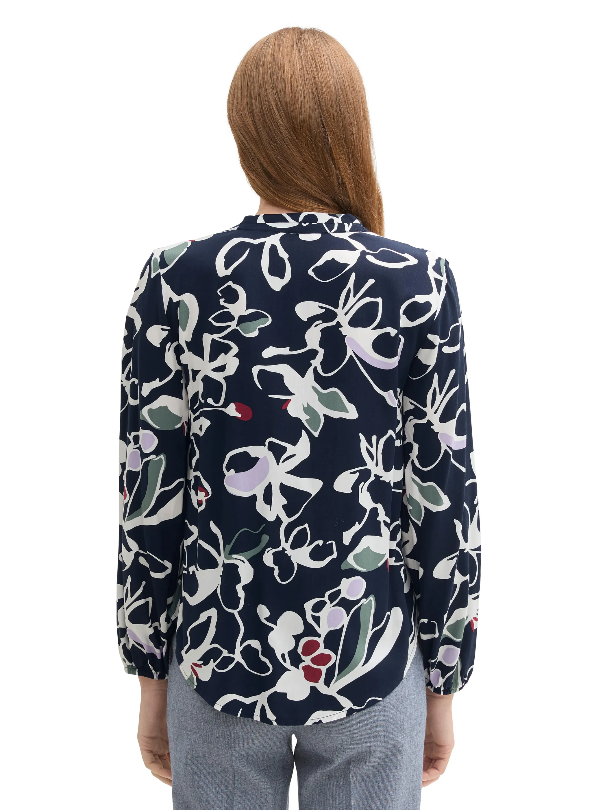 Tom Tailor 1043216 printed V-neck blouse Bunt 903054 36554 2 Tom Tailor 1043216 printed V-neck blouse Bunt 903054 36554 2