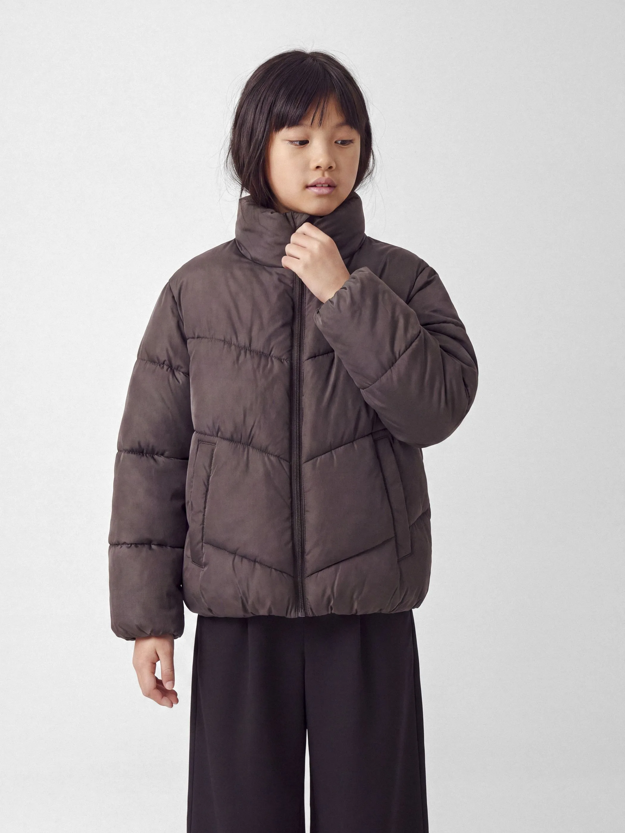 name it 13261802 NKFFORTY PUFFER JACKET Braun 931271 230880 1