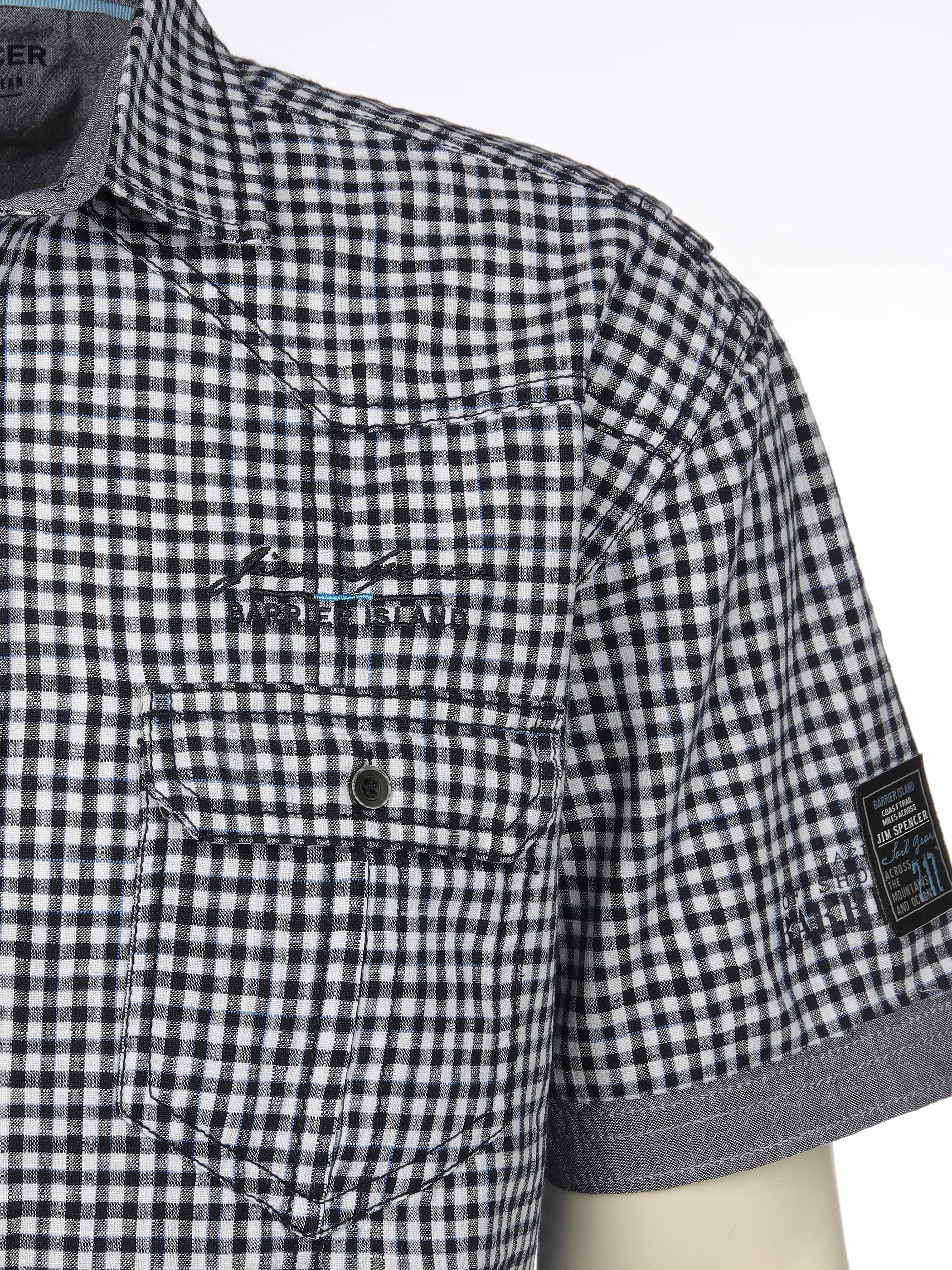 Jim Spencer He. Freizeithemd 1/2 Arm slub Schwarz 910899 BLACK 3 Jim Spencer He. Freizeithemd 1/2 Arm slub Schwarz 910899 BLACK 3