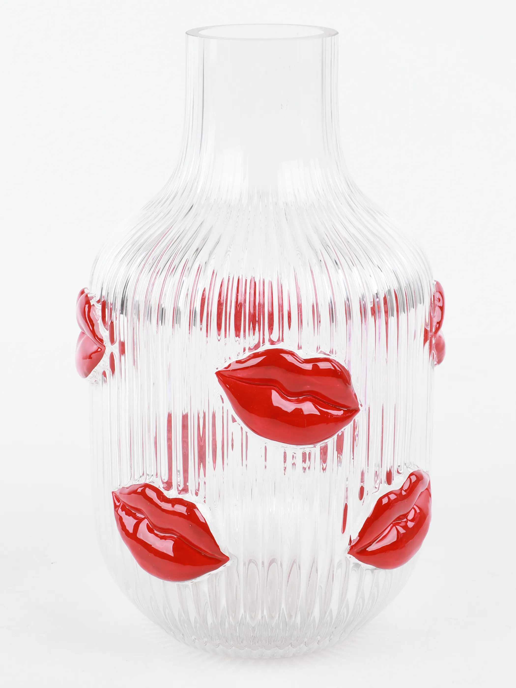 Gift Company Vase Lippen H 25cm Weiß 914801 TRANSPA 2