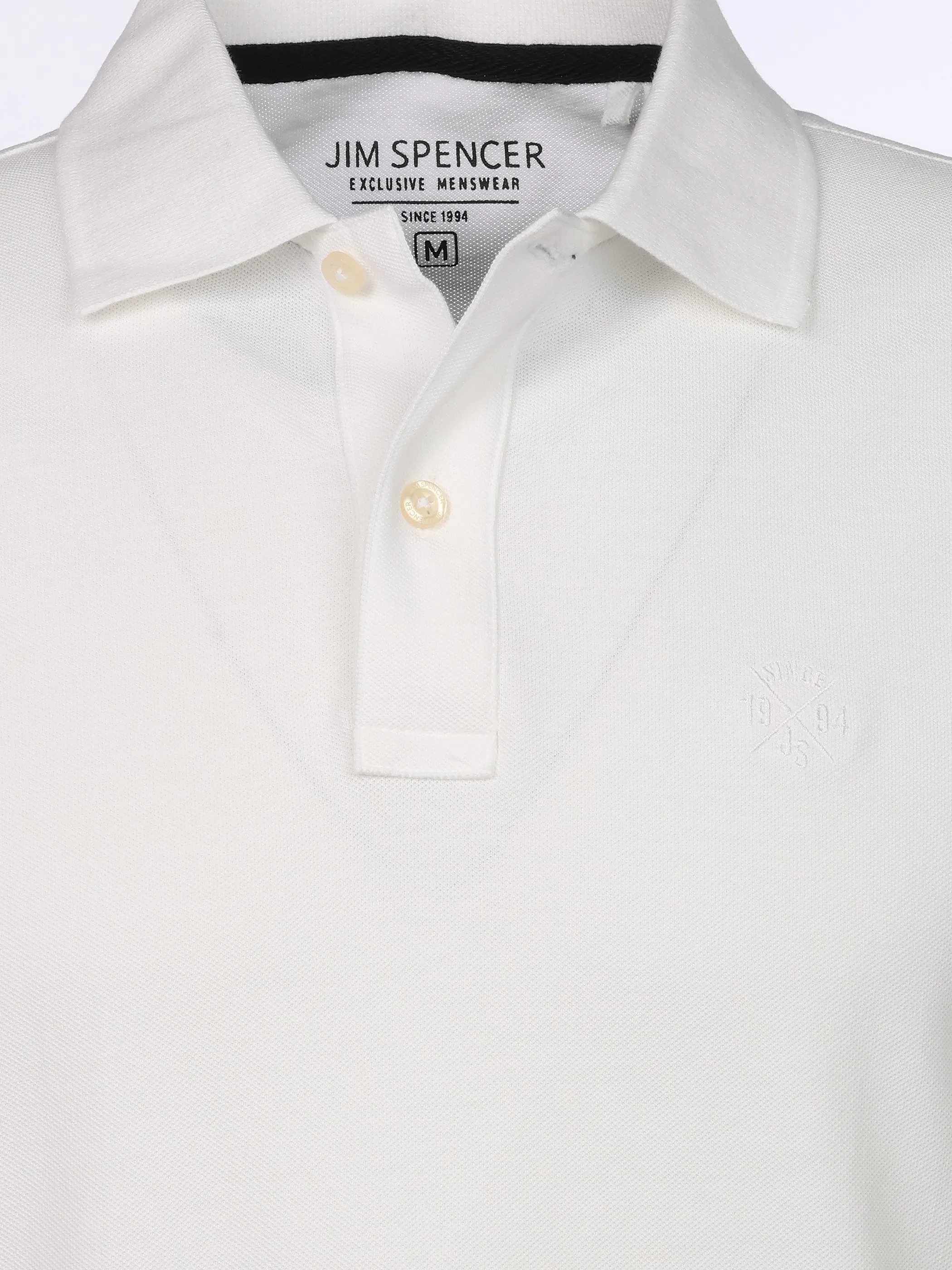 Jim Spencer He. Poloshirt 1/2 Arm basic Weiß 922513 WHITE 3