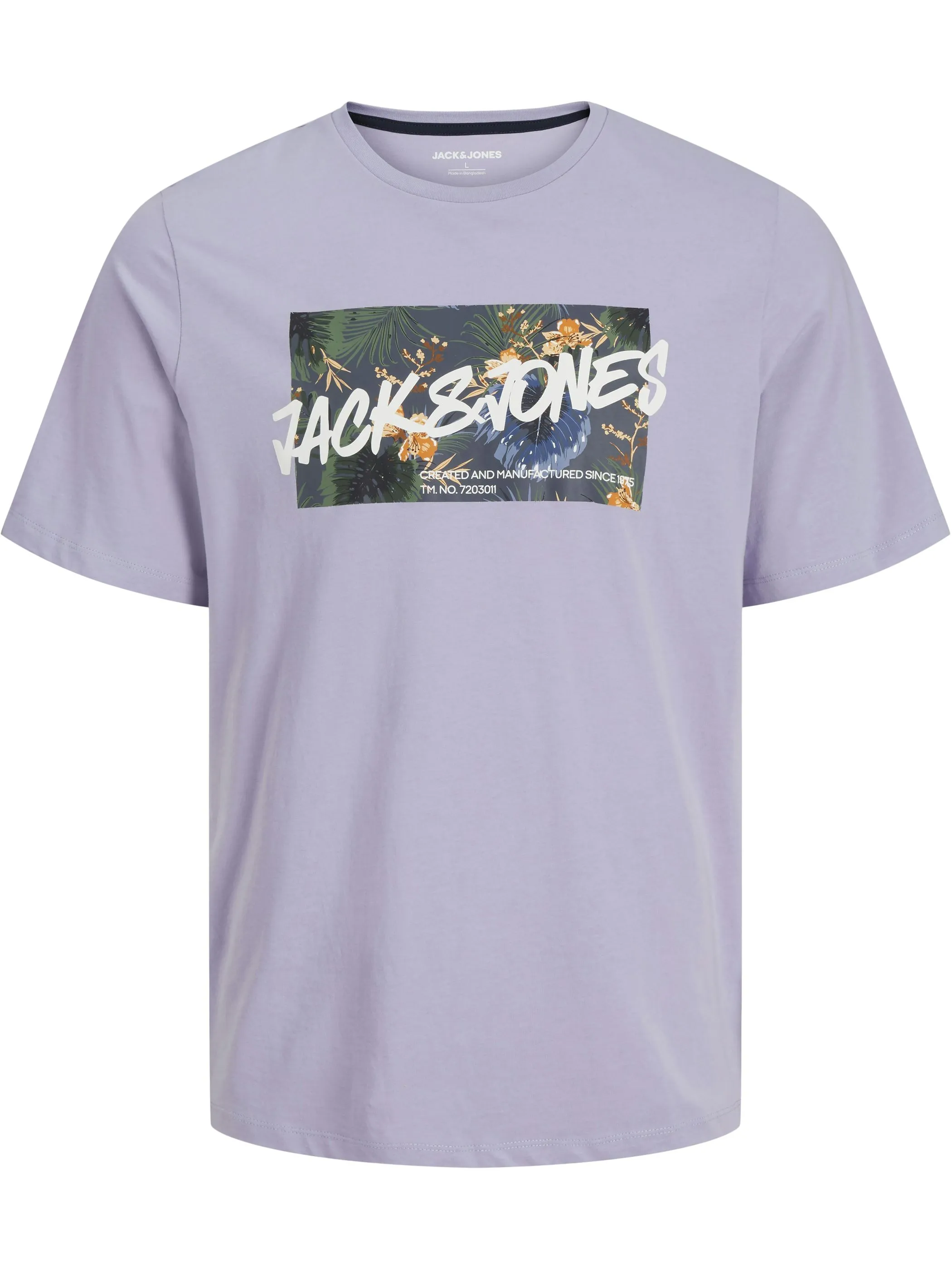 Jack Jones 12269324 JJHAWAII SHAPE TEE SS Lila 904465 177004 1