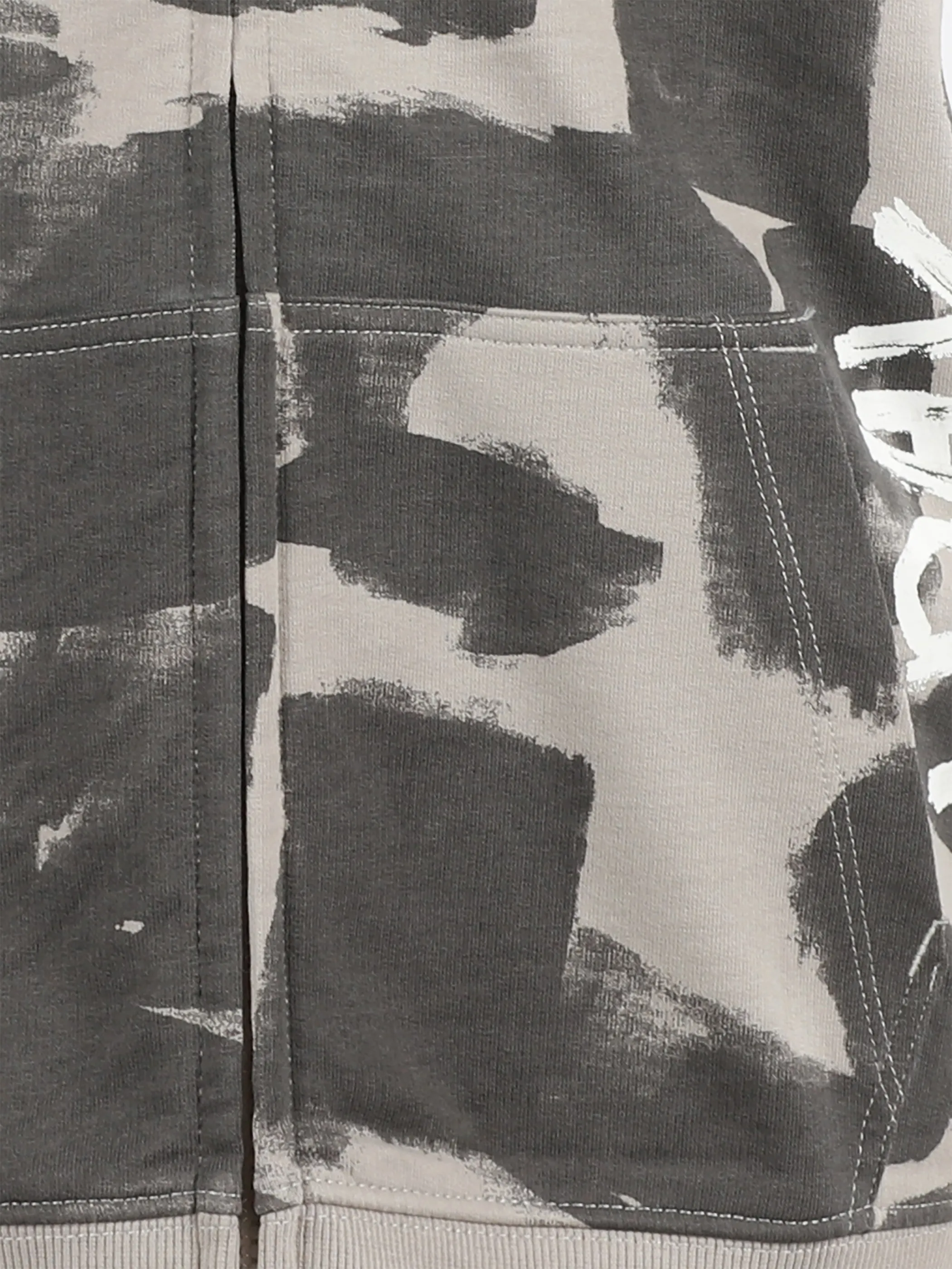 One Way JJ Sweatcardigan mit Kapuze mit AOP in grün/grau Grün 910091 GRÜN 3 One Way JJ Sweatcardigan mit Kapuze mit AOP in grün/grau Grün 910091 GRÜN 3