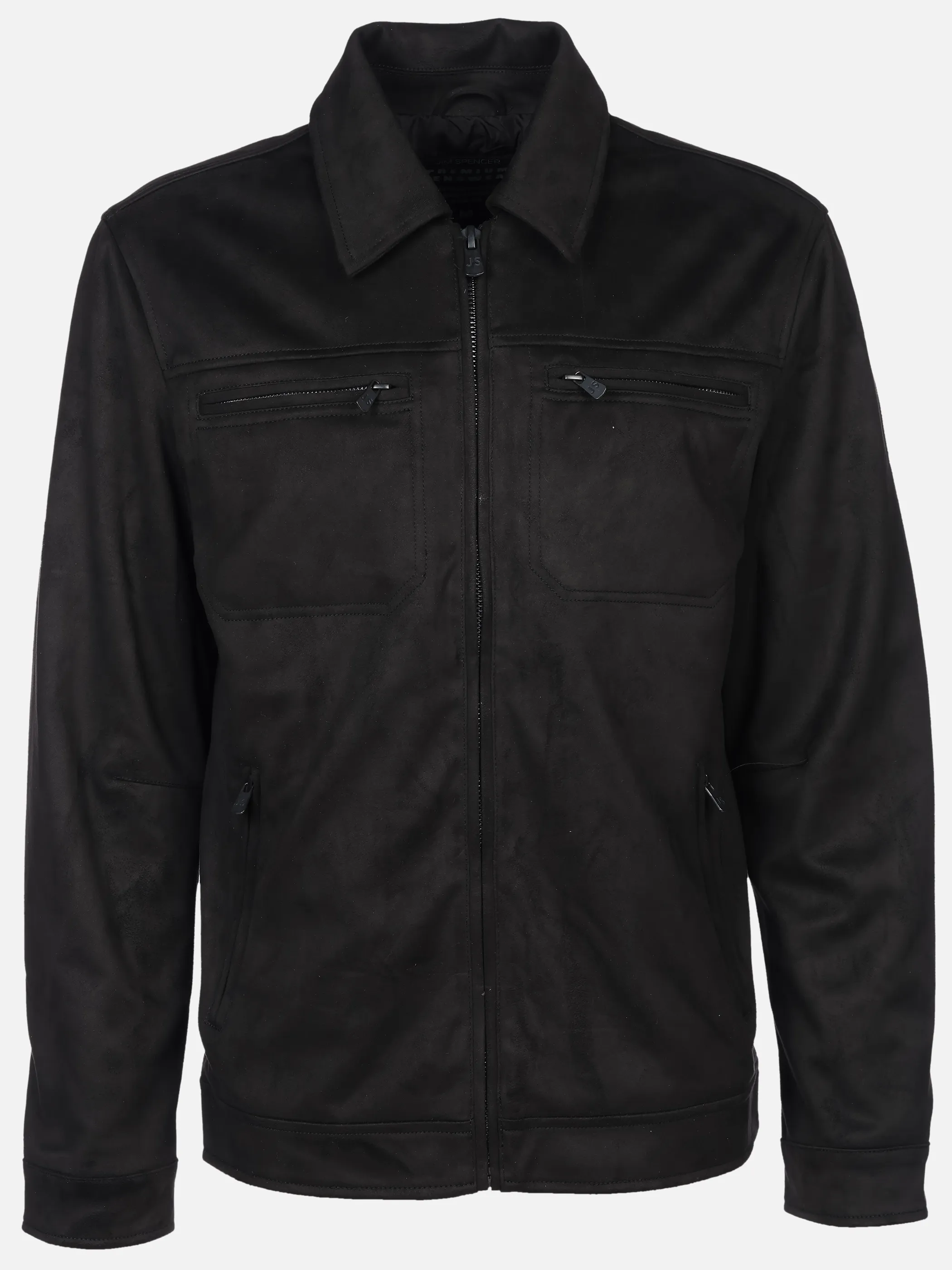 Jim Spencer He. Blouson Kent suede Schwarz 919493 1504 1