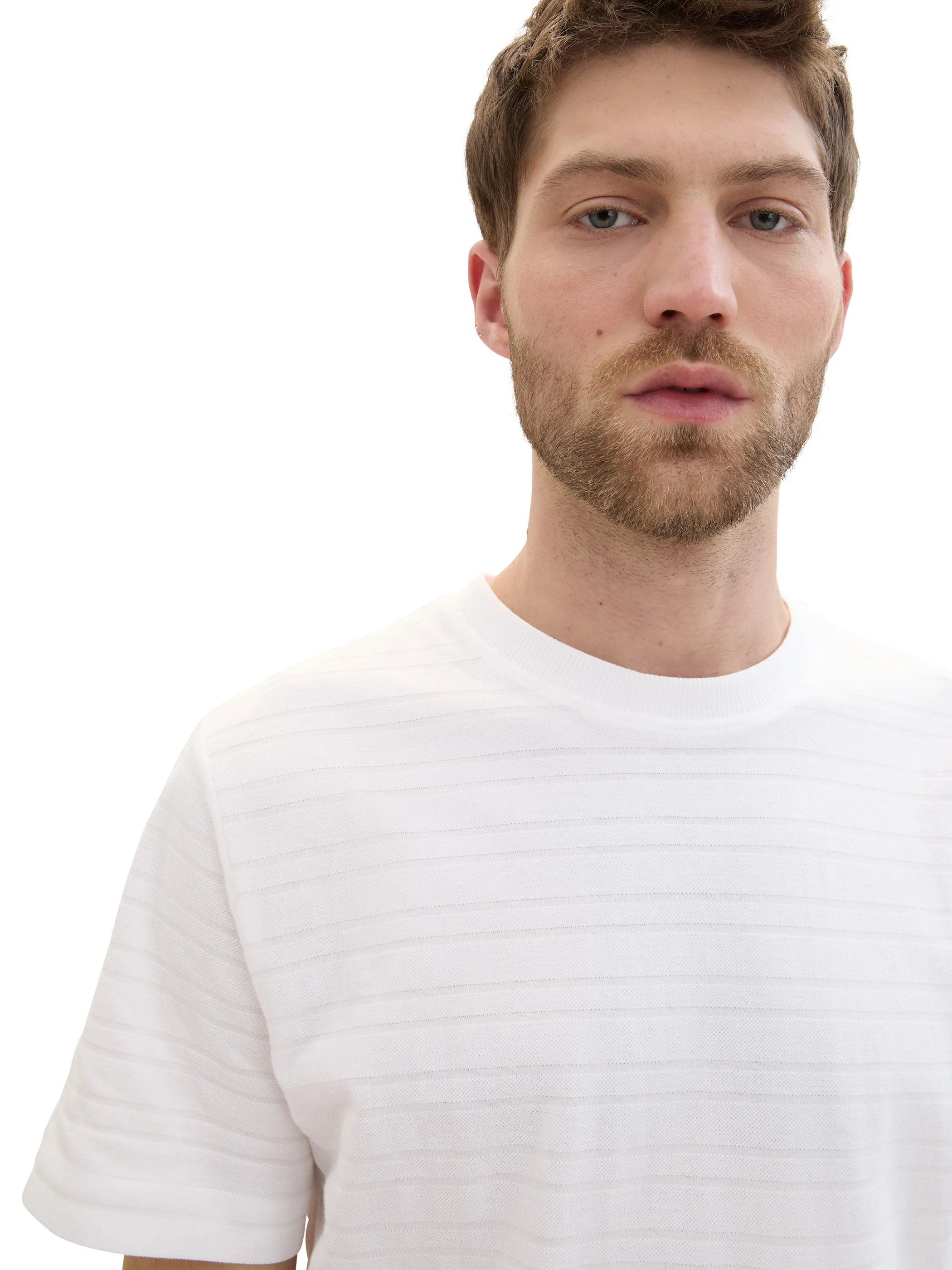 Tom Tailor 1042131 structured t-shirt Weiß 895628 20000 3