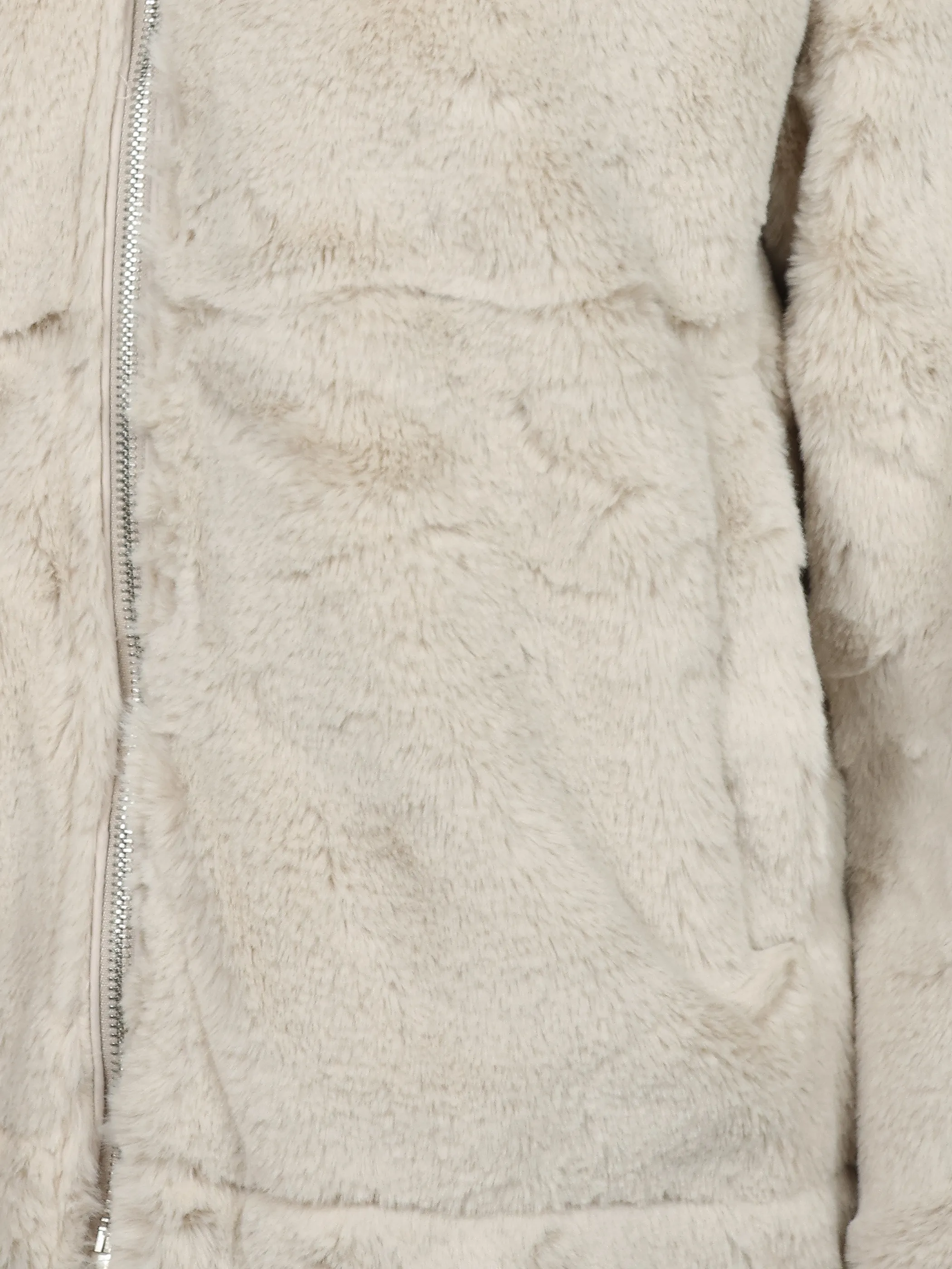 Sure Da. Kunstfelljacke m. Kragen Beige 929559 BEIGE 4