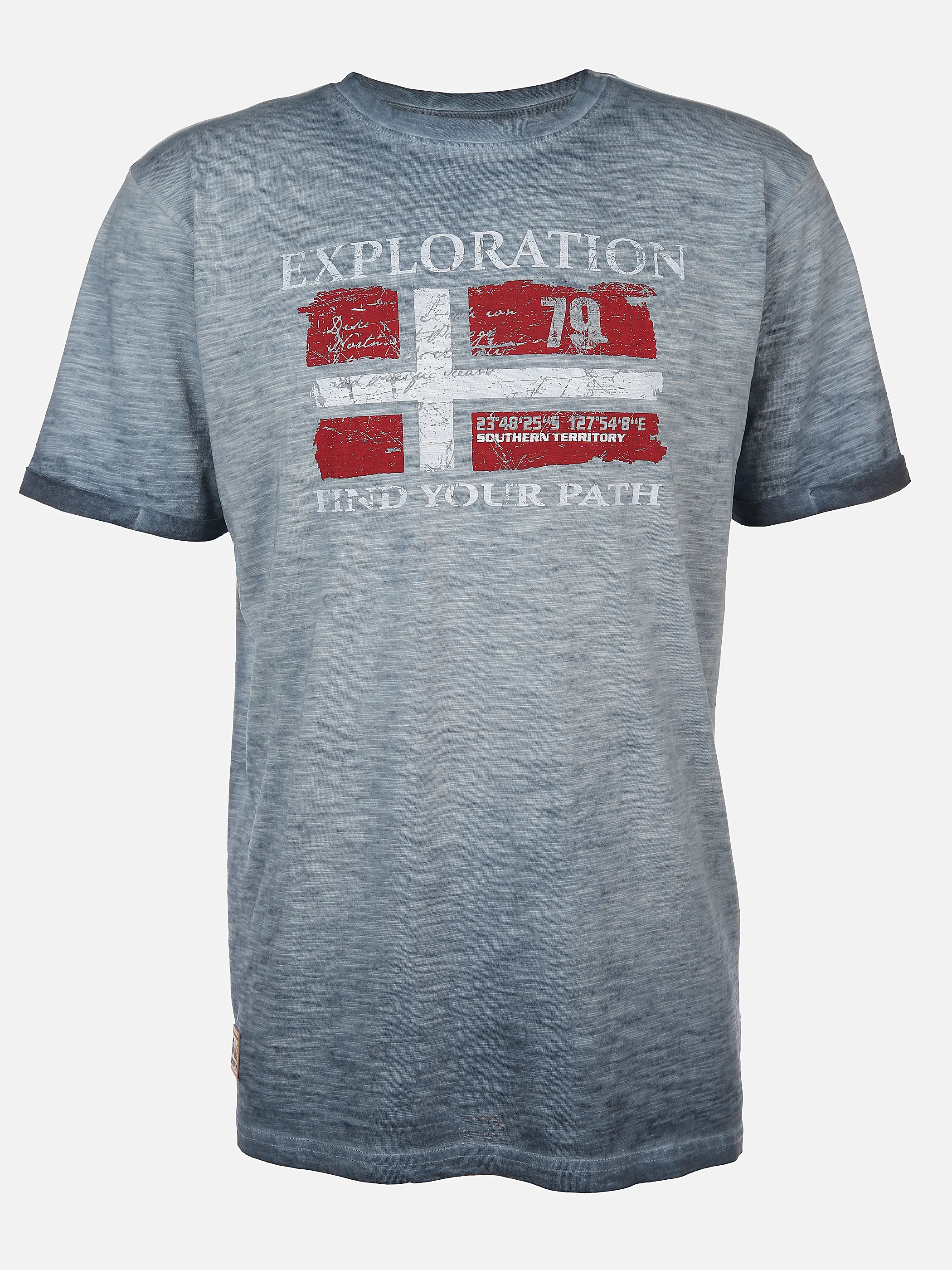 Southern Territory He. T-Shirt 1/2 Arm Logo Blau 893166 NAVY 1