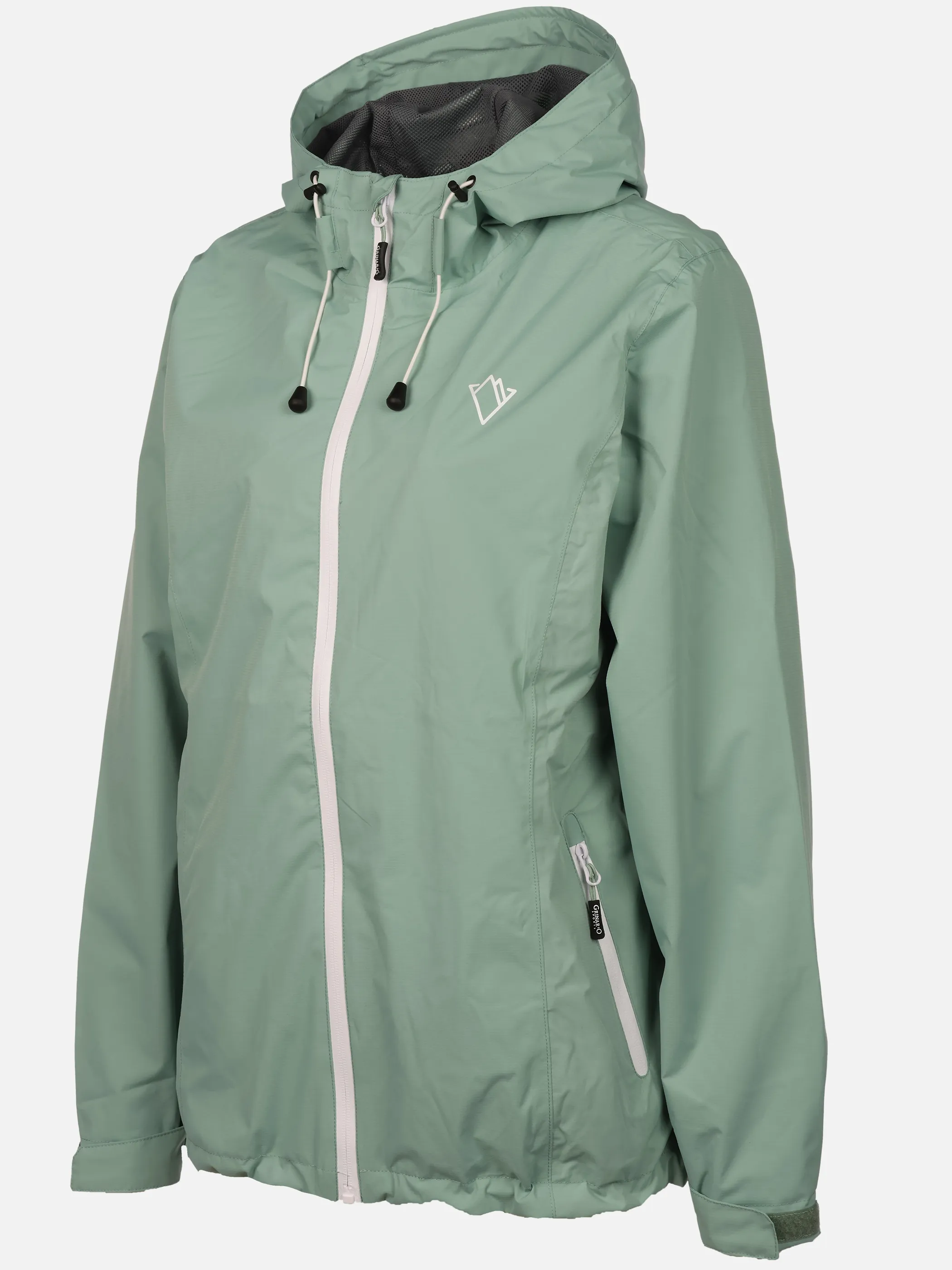 Grinario Sports Da-Regenjacke, m. abnehm. Kapuze Grün 921007 GREEN 3