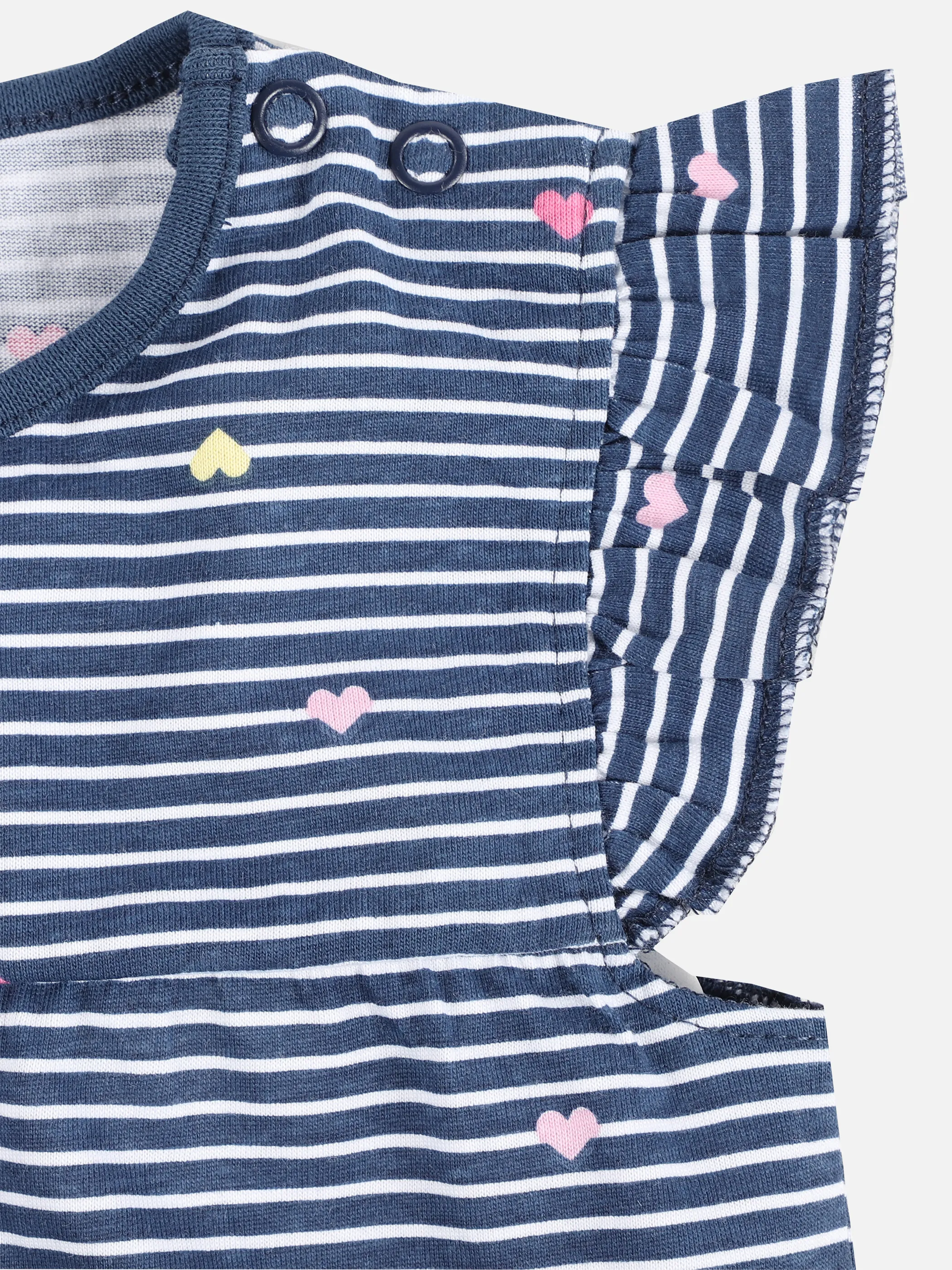 Bubble Gum BM T-Shirt weiß-blau gestreift mit Herz AOP Blau 890429 BLAUWEIß 3