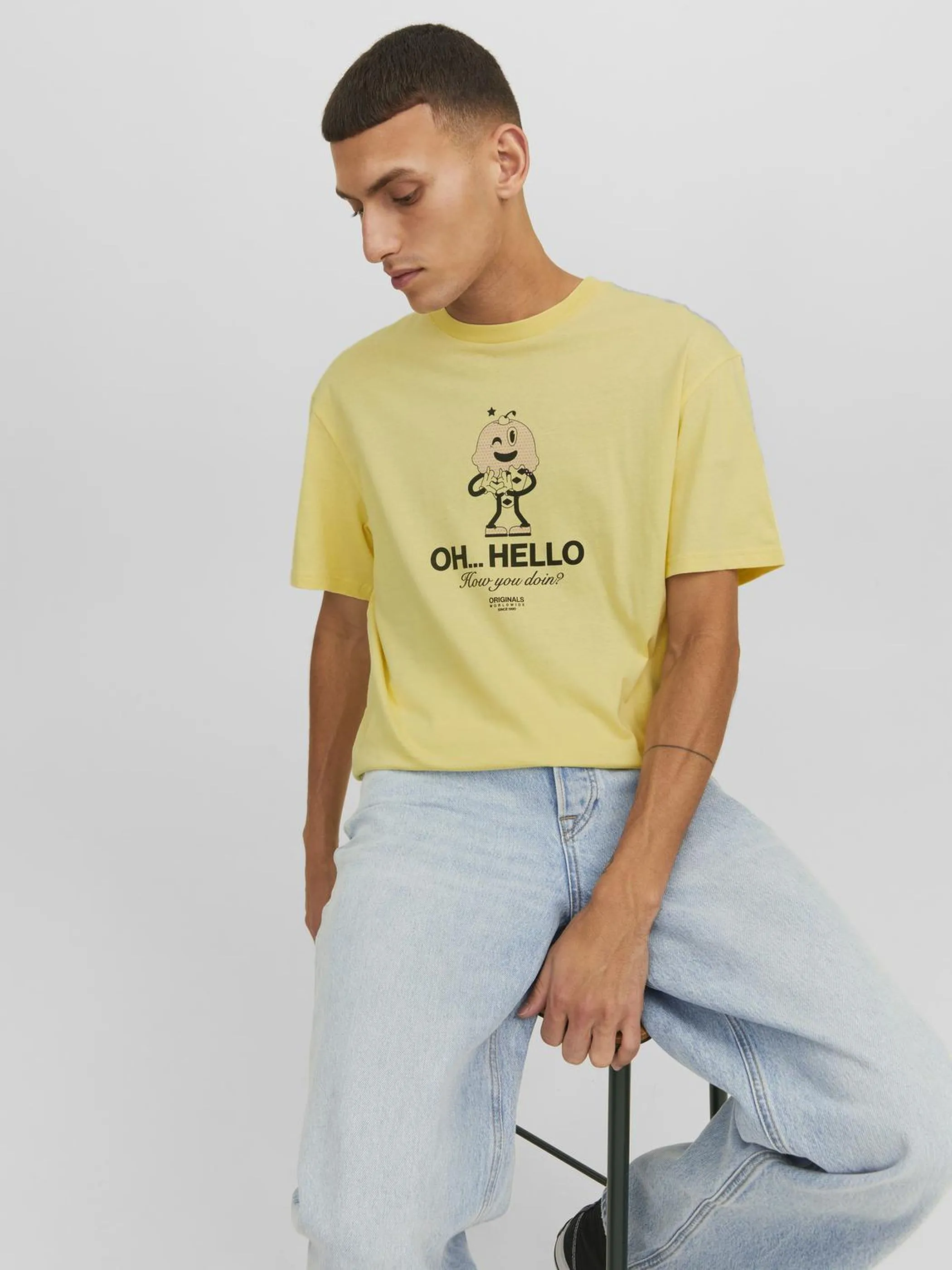 Jack Jones 12238164 JORTOONIE TEE SS CREW Gelb 877747 177739 3