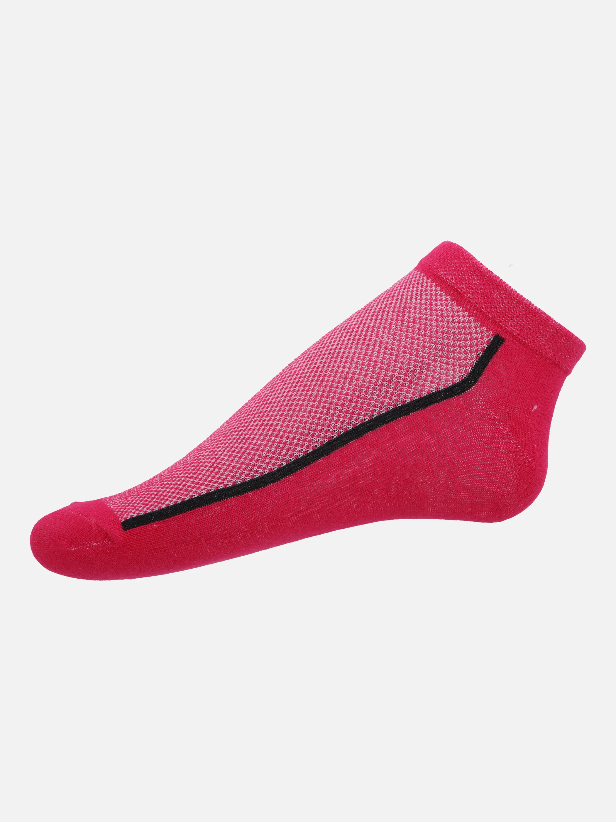 Grinario Sports Da. Sportsocken 3er Pack neon Grau 853561 GREY/PINK/ 2