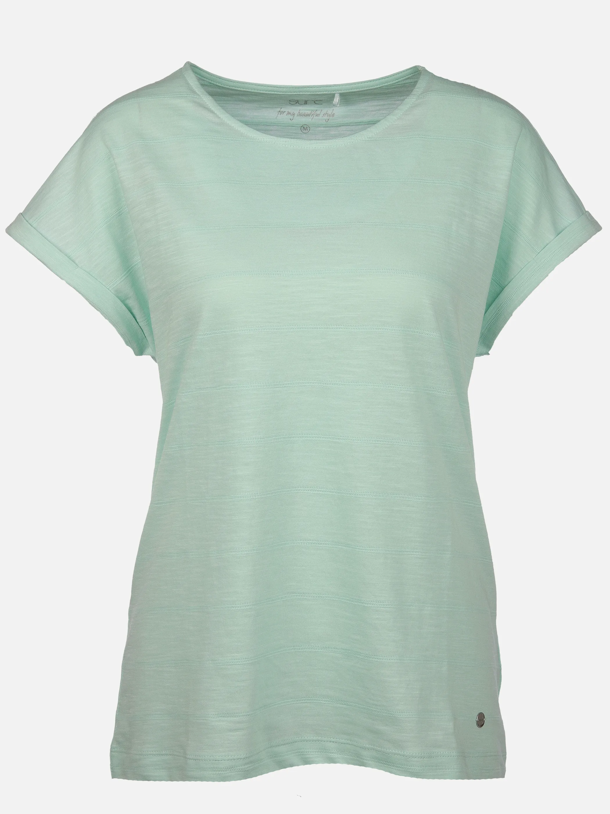 Sure Da-Struktur-T-Shirt Türkis 889316 ICY MORN 1