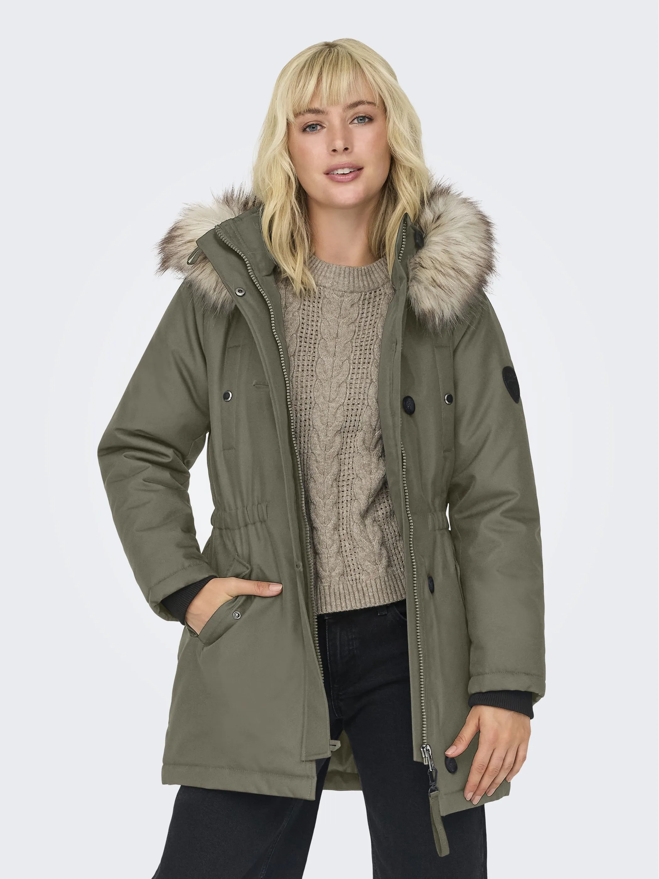 Only 15304625 ONLIRIS FUR WINTER PA Grau 881641 207332001 3