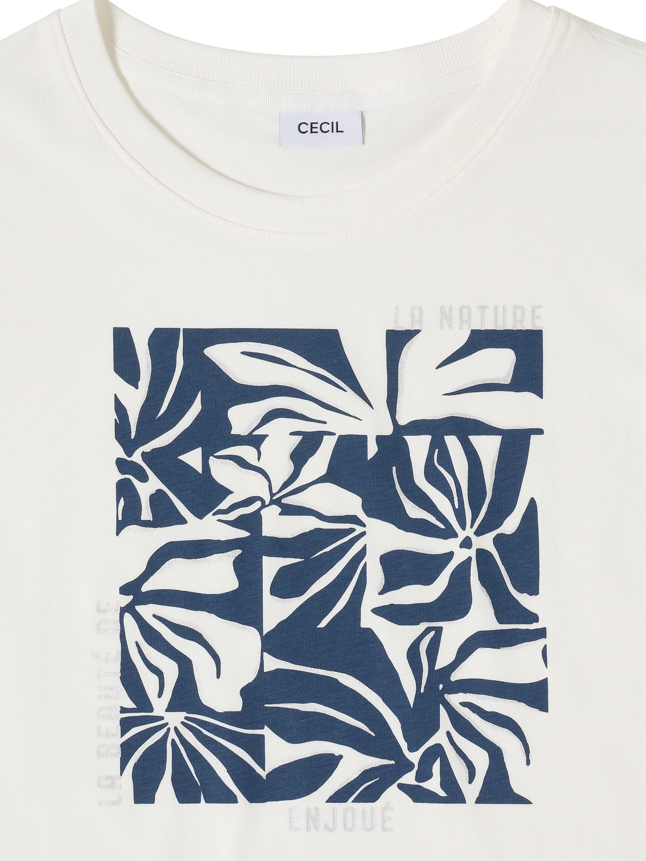 Cecil B324824 TOS Flower FP Shirt Weiß 926367 33474 4