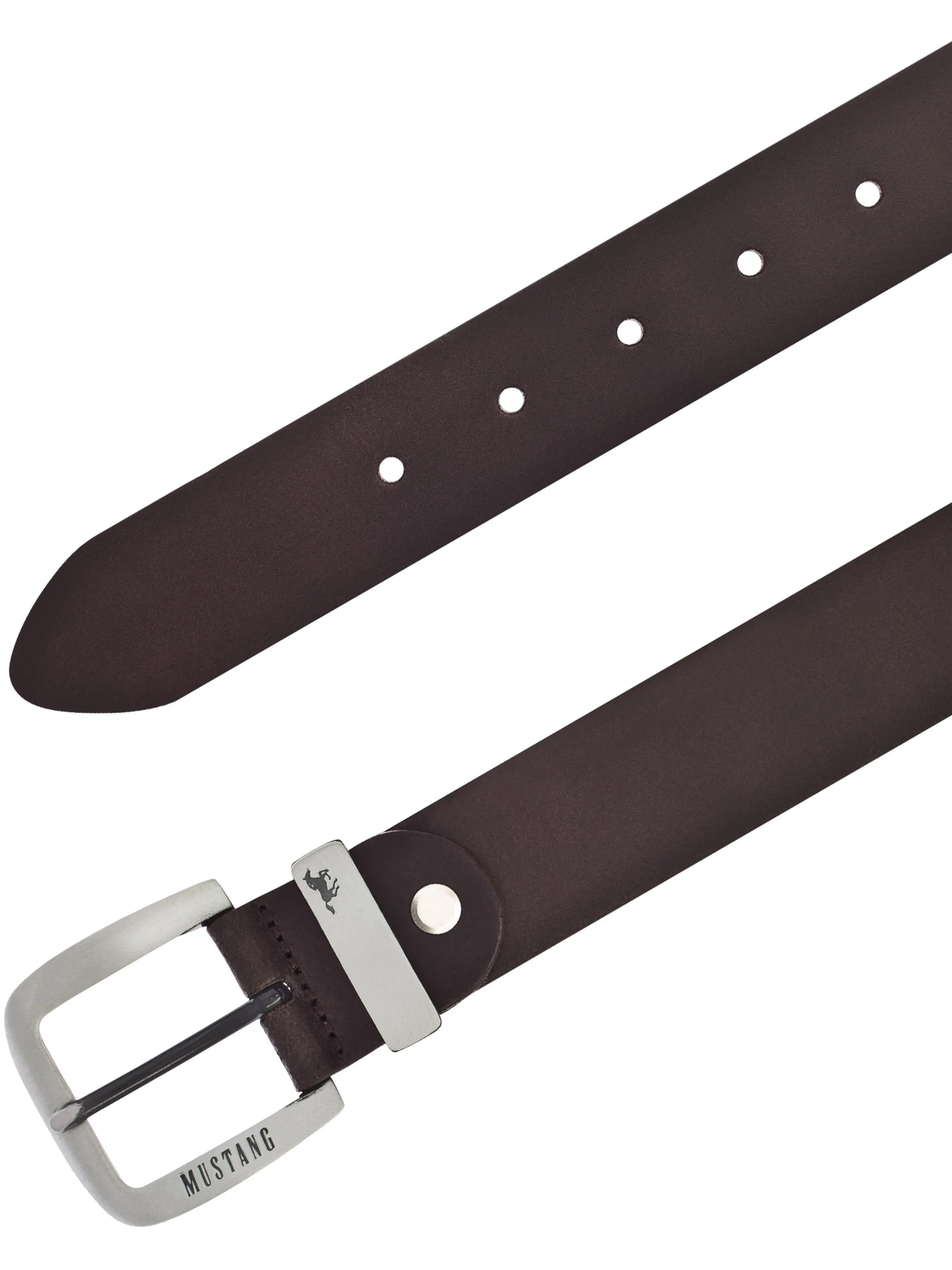 Mustang MG2103L15 35 mm Ledergürtel Q. Braun 885643 0691 2