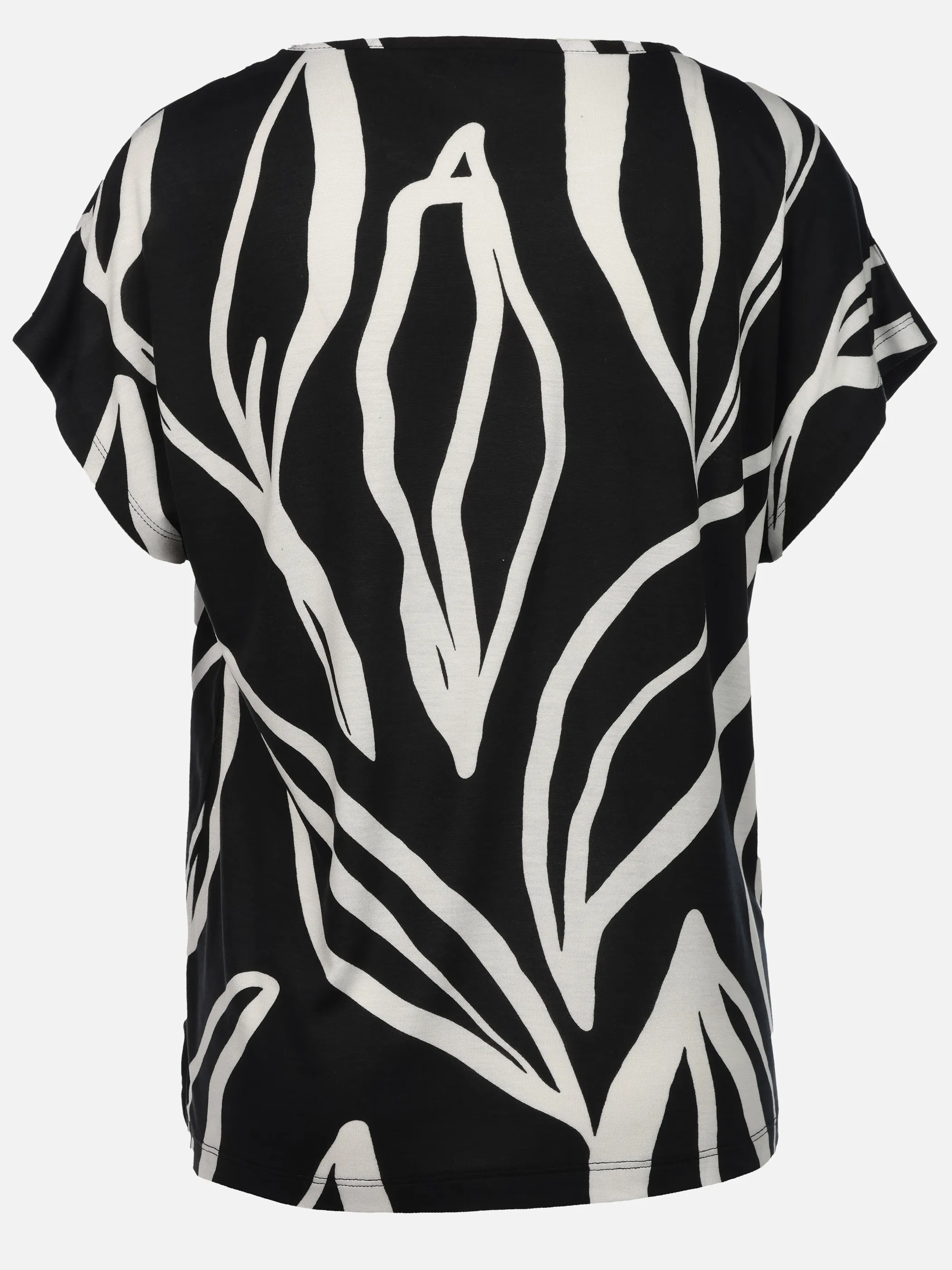 Lisa Tossa Da-Materialmix T-Shirt Schwarz 926209 SW/WE 2