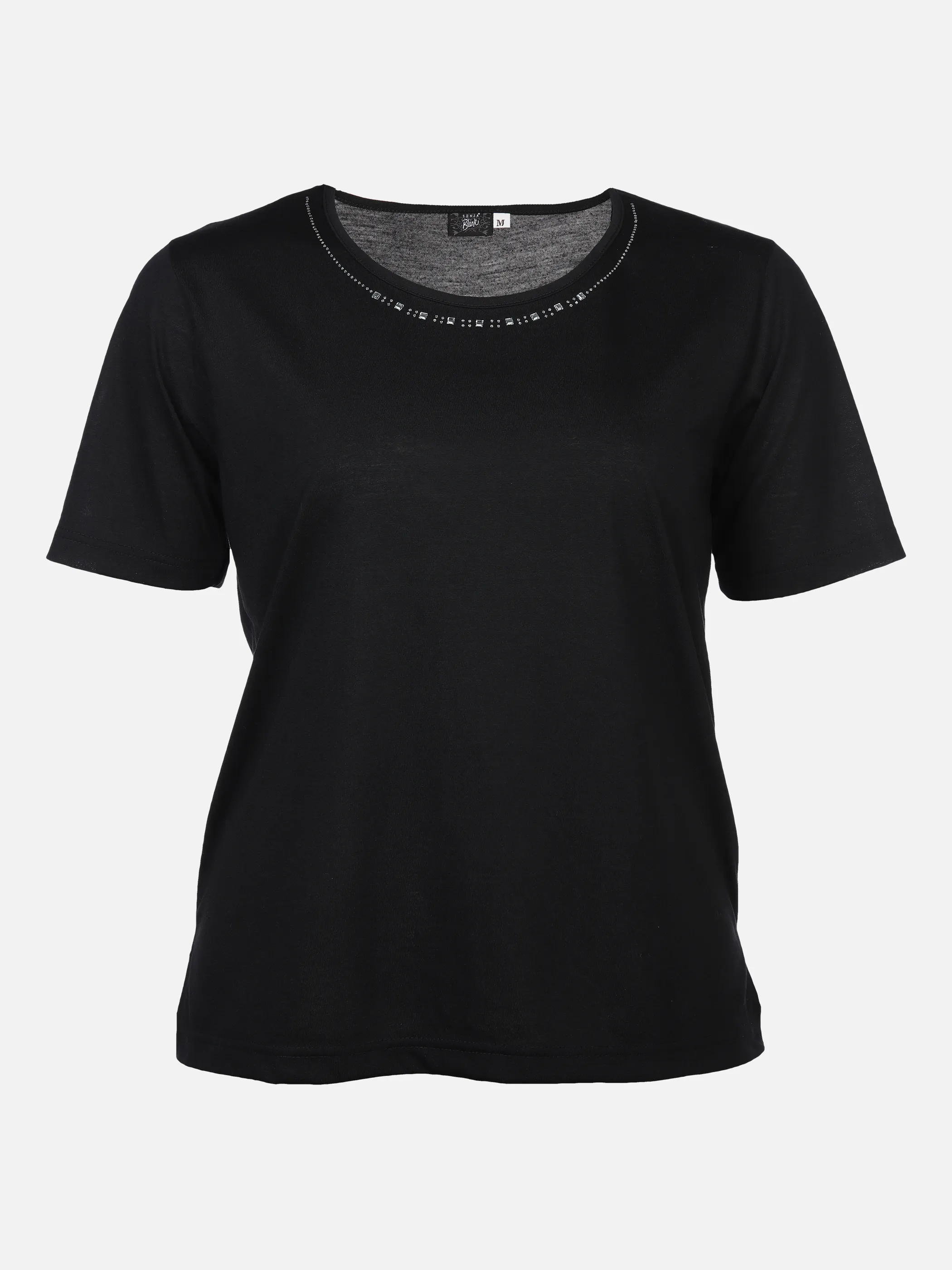Sonja Blank Da-gr.Gr.T-Shirt m.Strassapplikation Schwarz 876191 SCHWARZ 1 Sonja Blank Da-gr.Gr.T-Shirt m.Strassapplikation Schwarz 876191 SCHWARZ 1