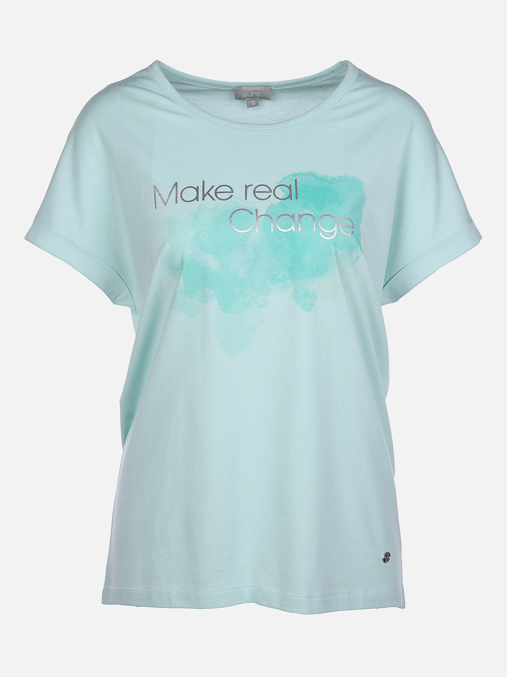 Sure Da-T-Shirt m. Frontprint Blau 864712 ICE 1