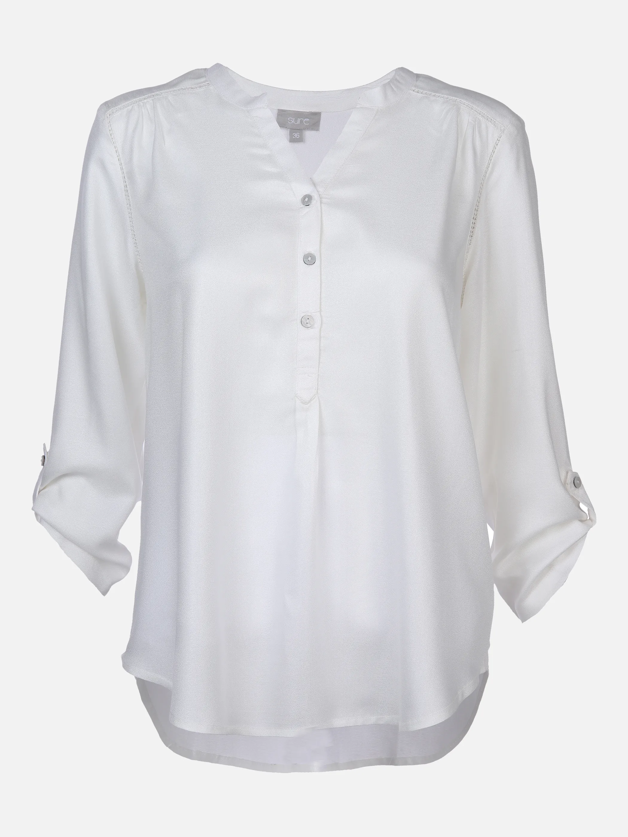 Sure Da-Bluse m. Knöpfchen Weiß 863689 OFFWHITE 1