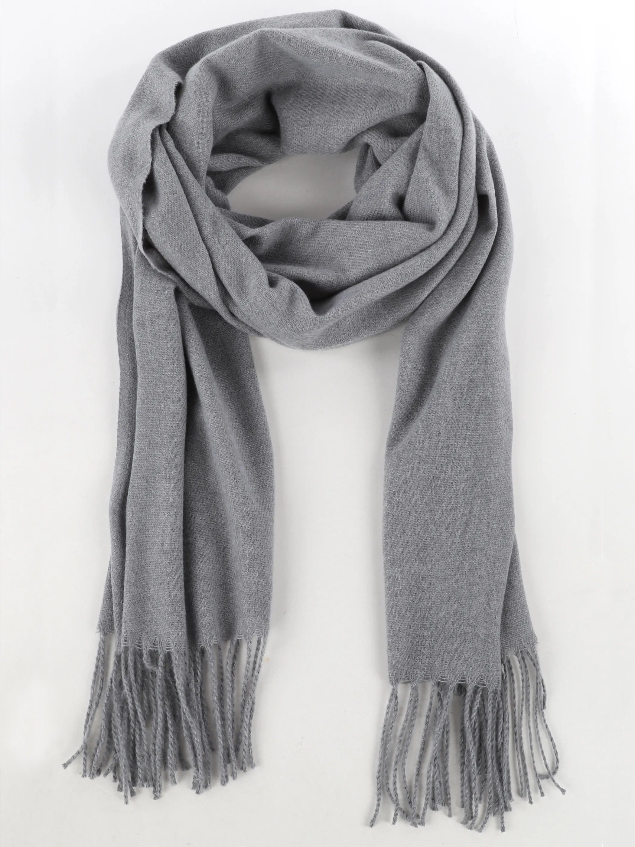 Sure Da-Schal m. Fransen Silber 915101 LIGHTGREY 2