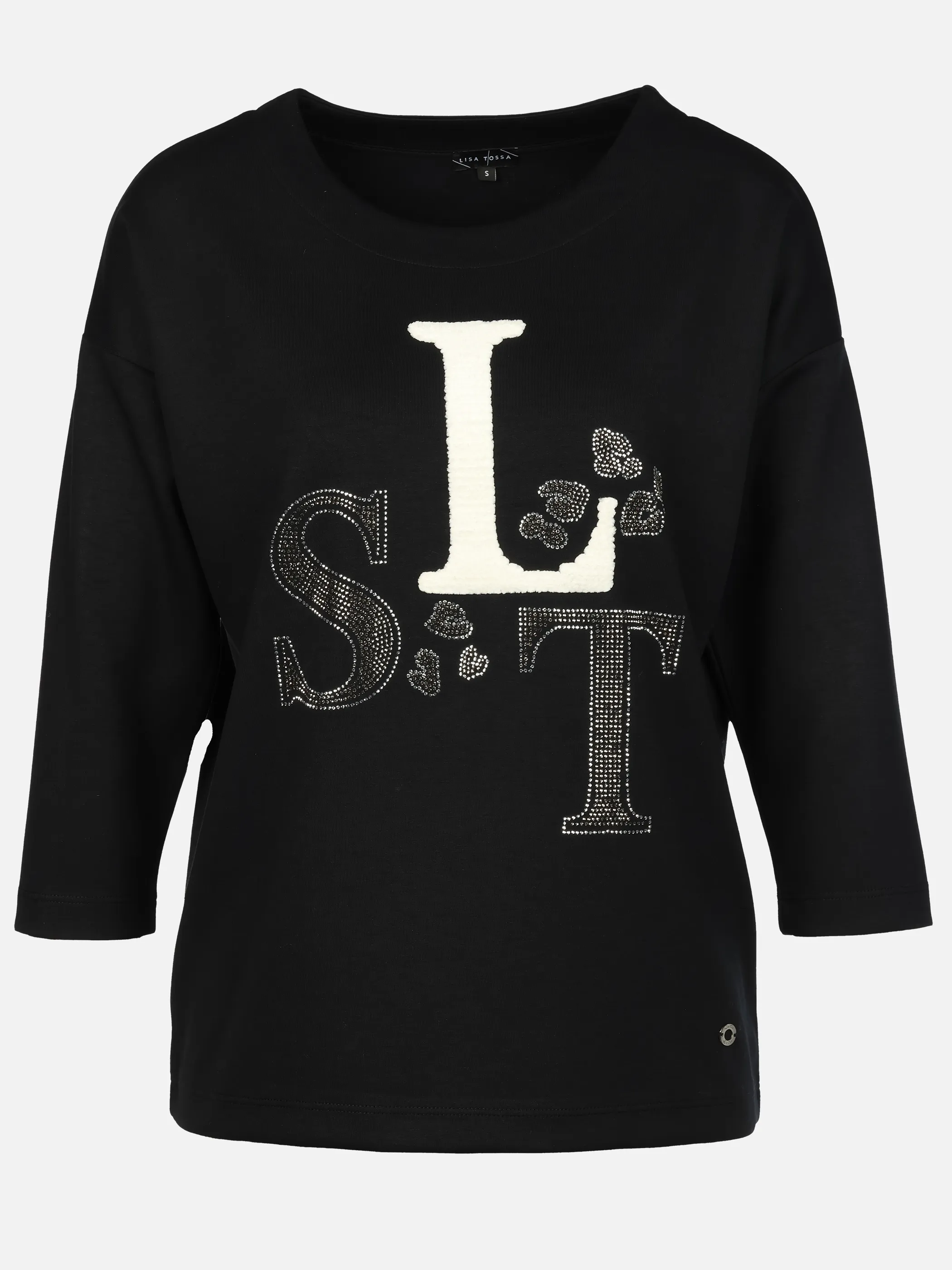 Lisa Tossa Da-Sweatshirt m. Applikation Schwarz 916295 BLACK 1