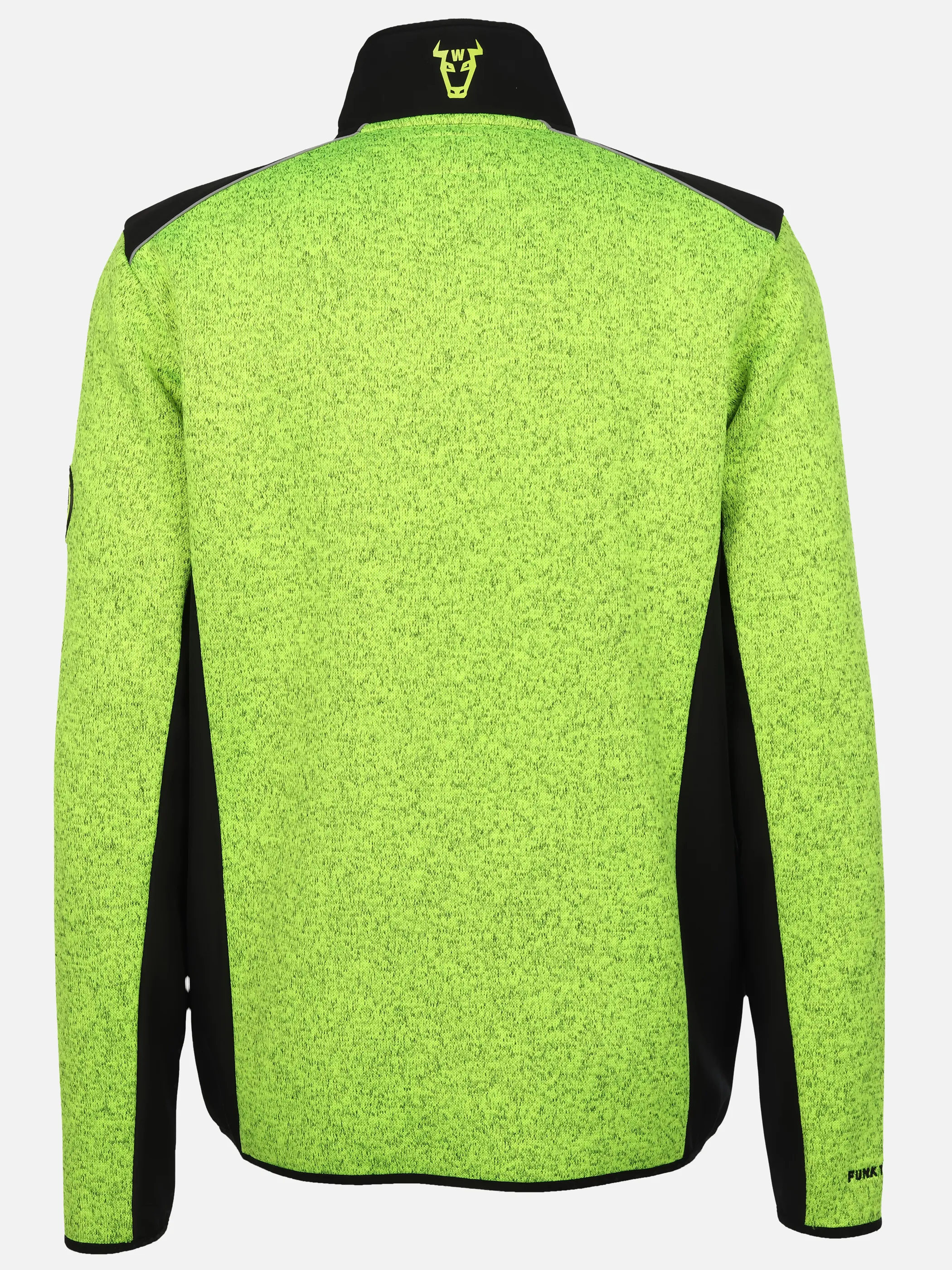 Worker He. Strickfleecejacke neon Gelb 929263 YELLOW MEL 2