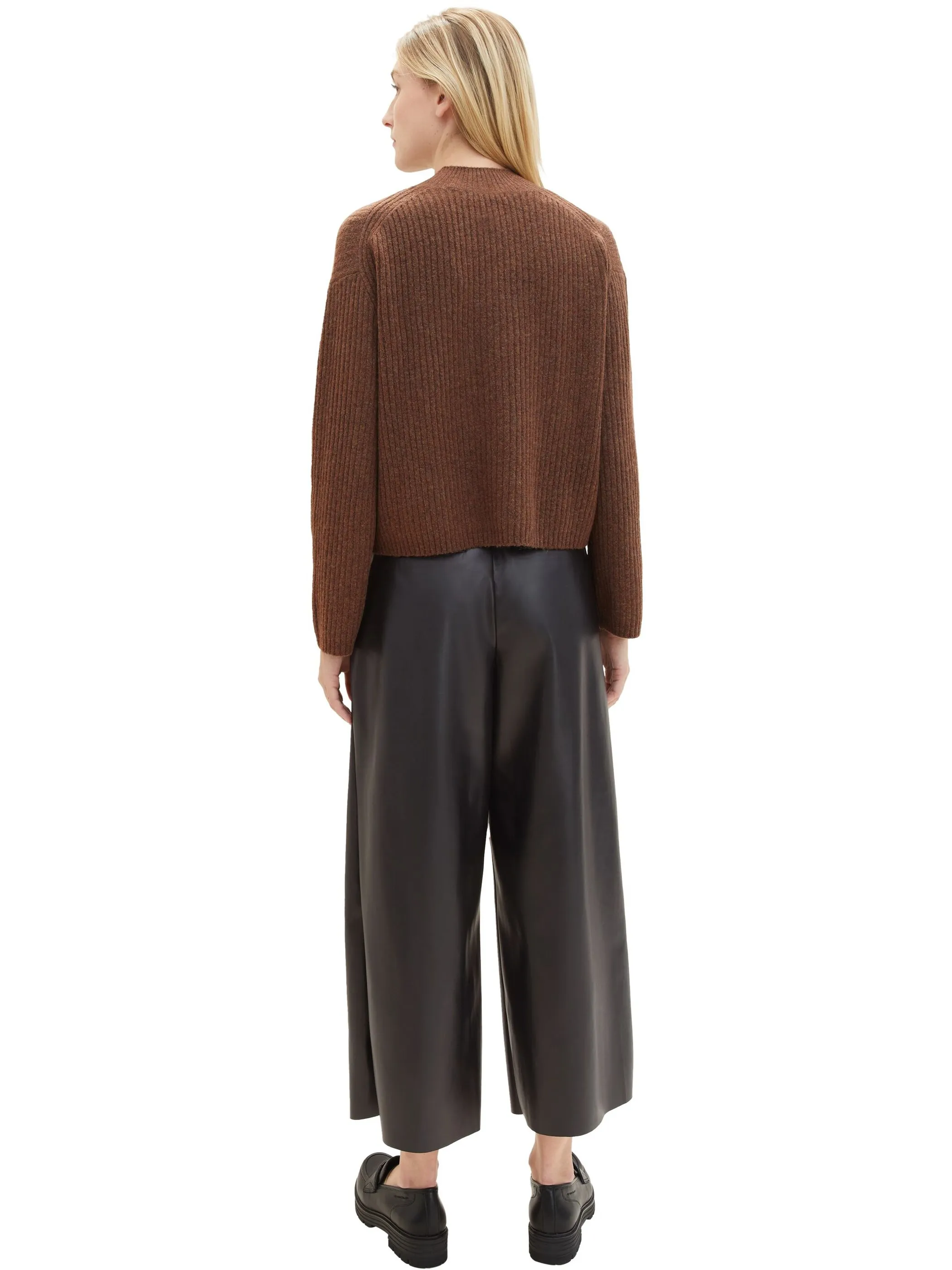 Tom Tailor 1039603 pants culotte PU Schwarz 887463 14482 2 Tom Tailor 1039603 pants culotte PU Schwarz 887463 14482 2
