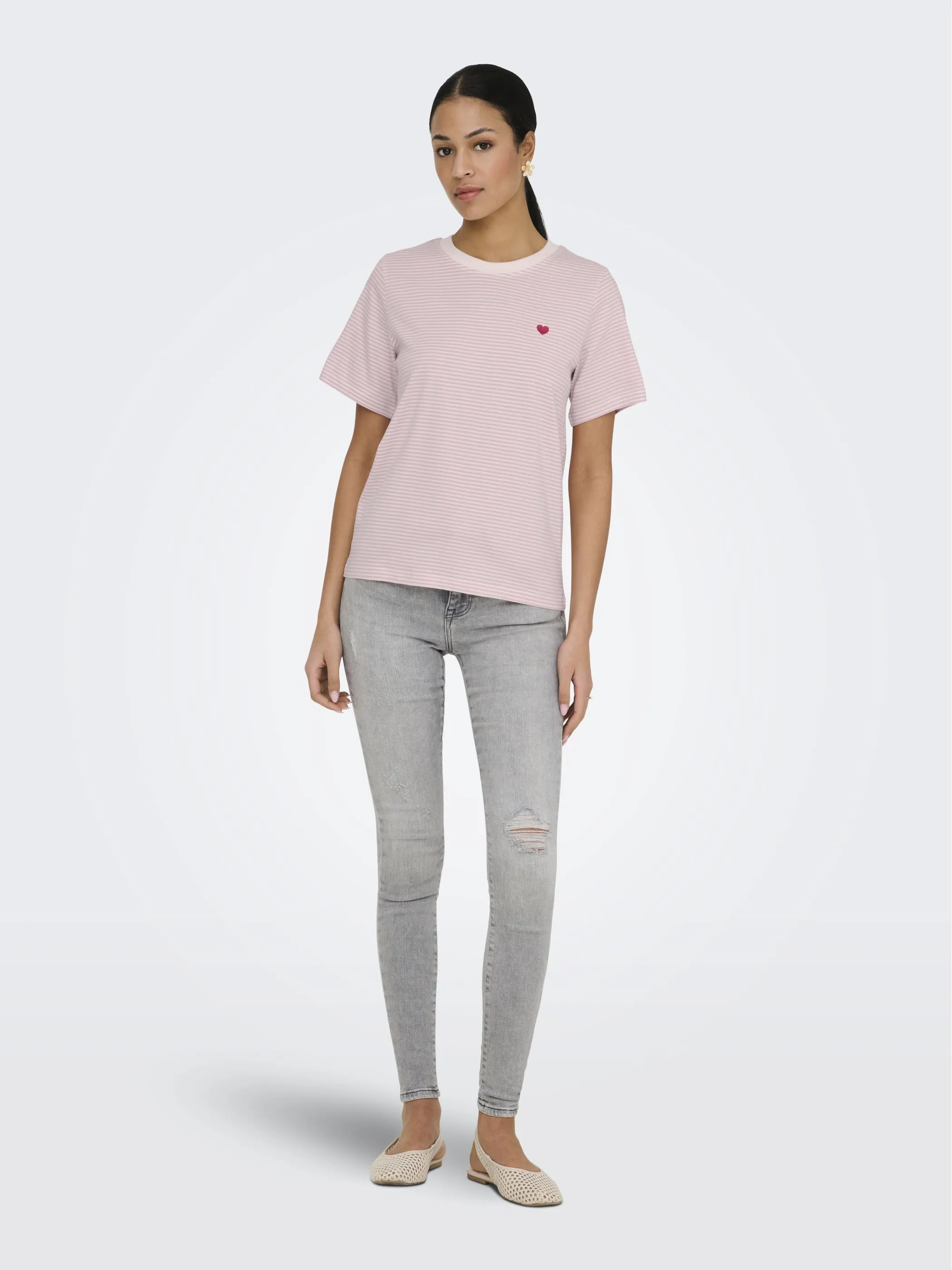 Jacqueline 15298612 JDYPISA S/S PRINT TOP Weiß 922185 177922049 3