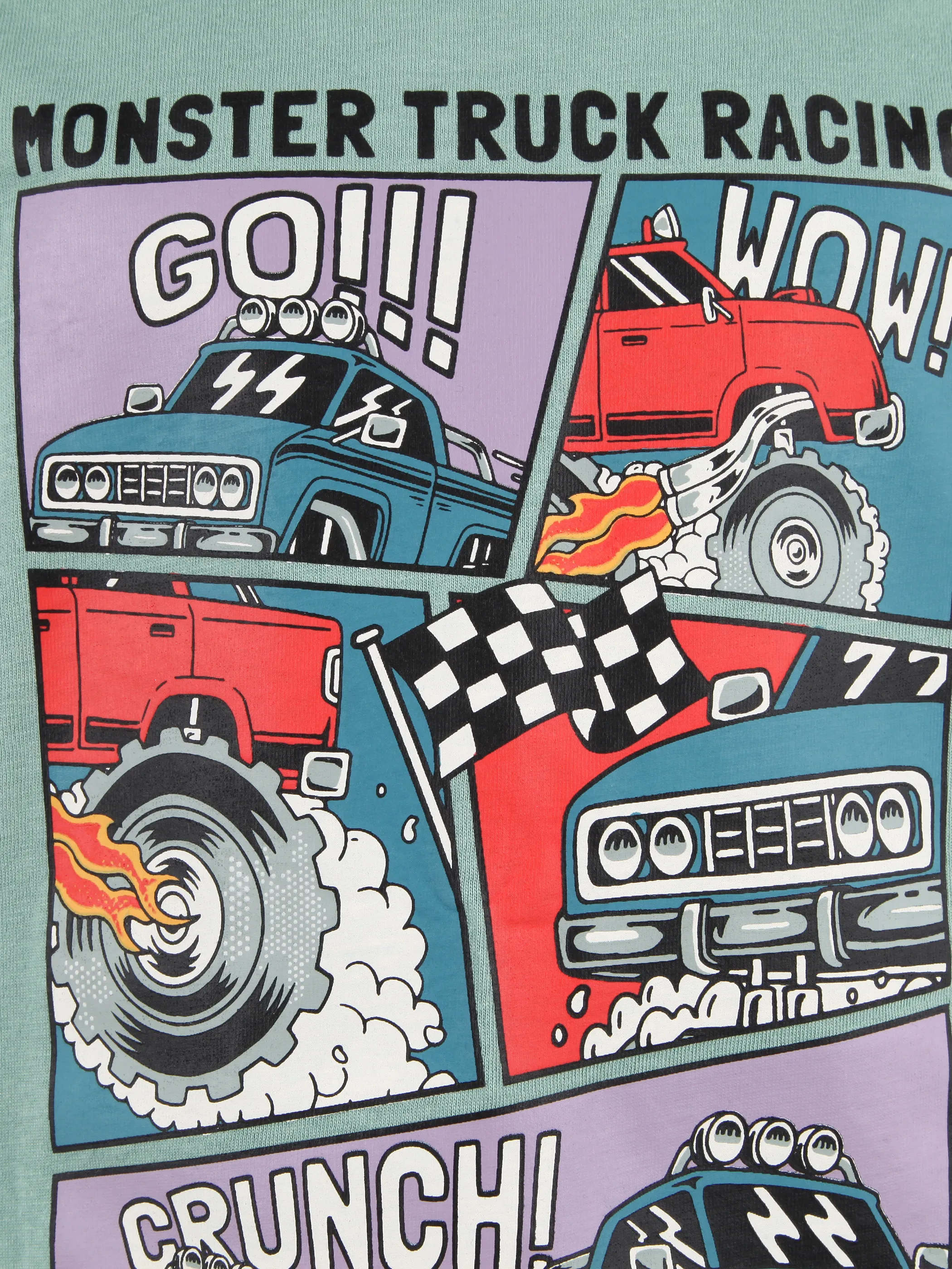 One Way MB 2er Pack T-Shirts ; Auto AOP u. Auto Frontprint Grün 921629 GRÜN 4