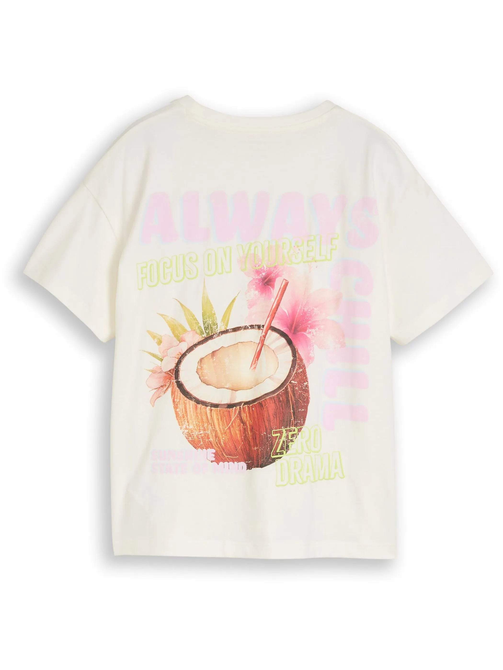 Tom Tailor 1051057 oversize printed T-shirt Weiß 929673 10315 2