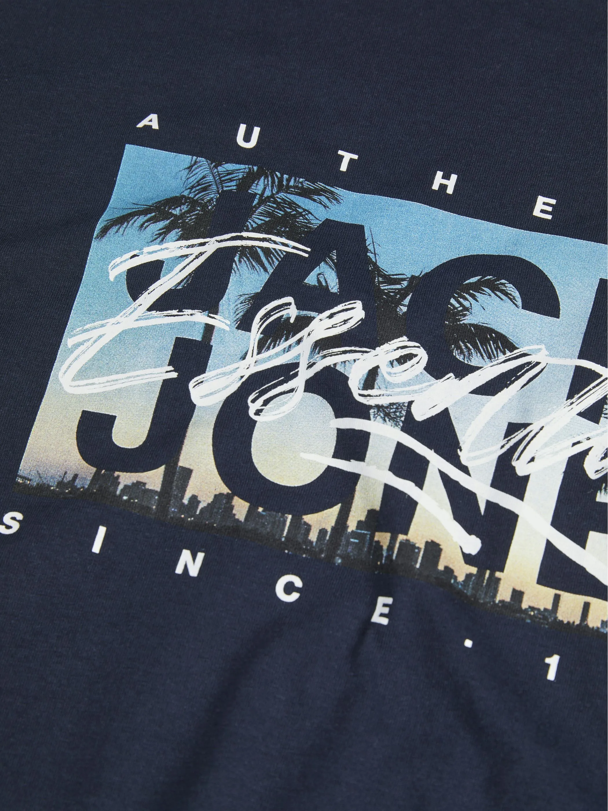 Jack Jones 12268438 JJCOLTON PHOTOPRINT T Schwarz 904466 175917 2