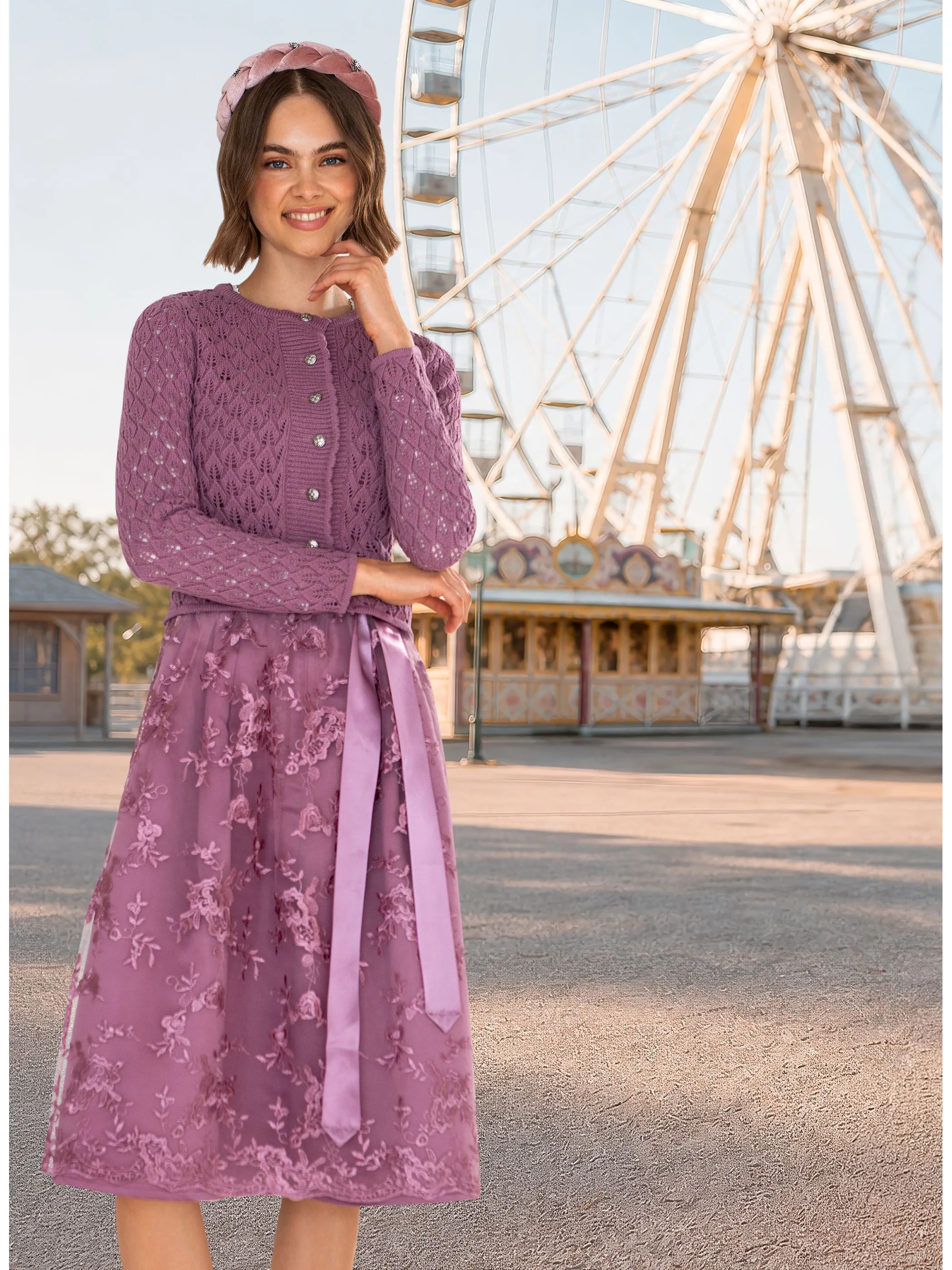 Brandl Tracht Da-Strickjacke Trachten Rosa 933226 41232 4