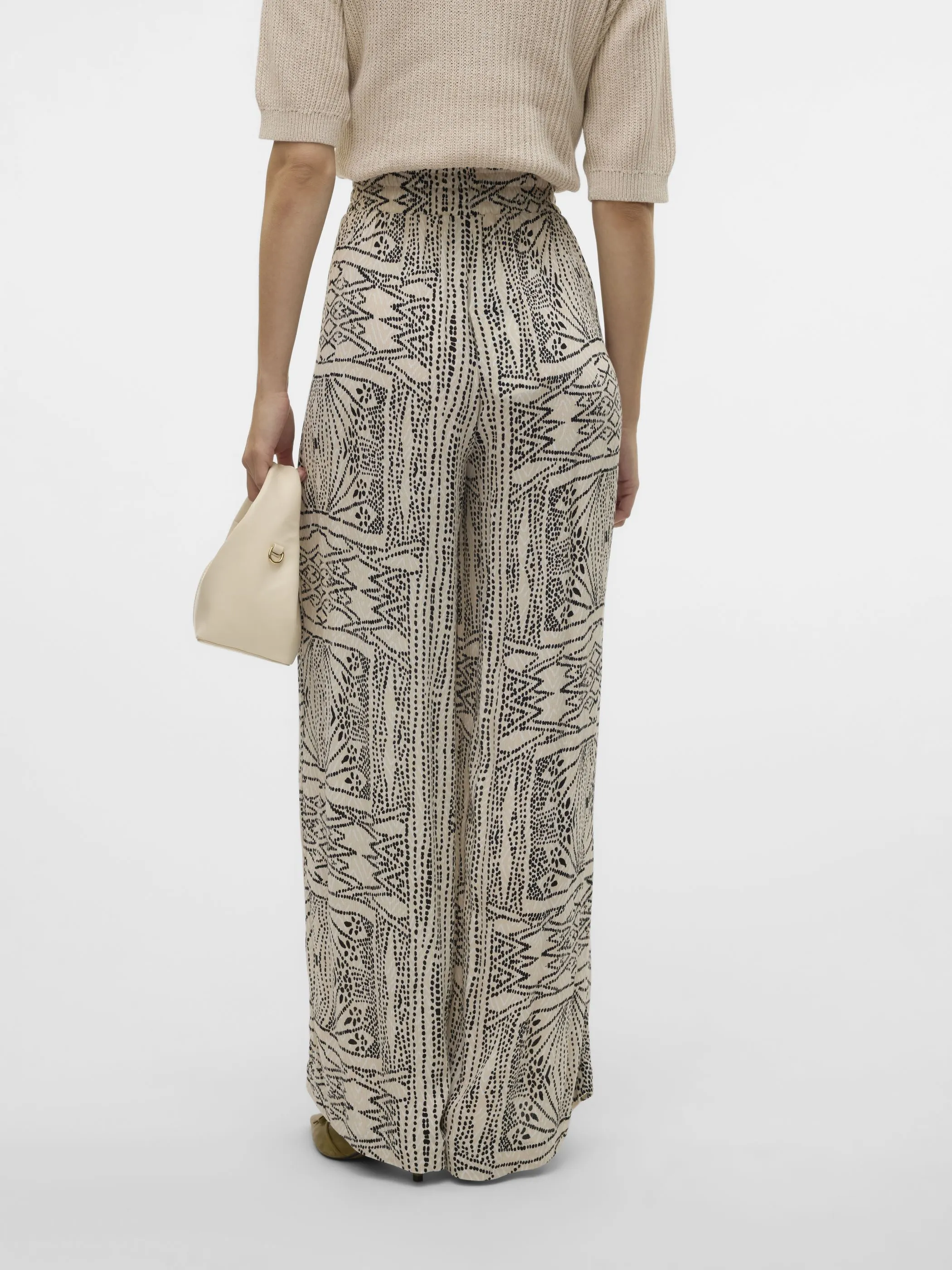 Vero Moda 10282478 VMMENNY HW WIDE PANTS Beige 906267 175626010 4