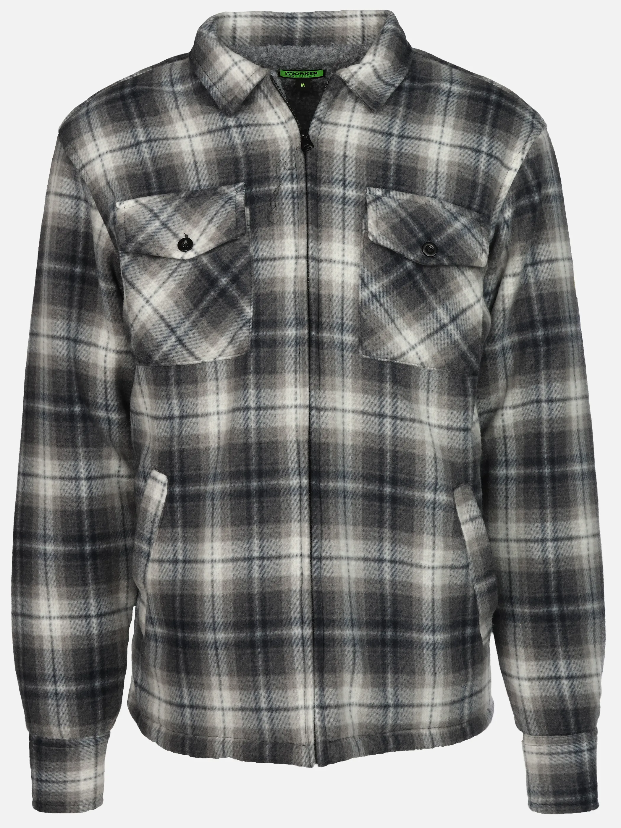 Worker He. Thermohemd wattiert fleece Blau 930765 NAVY 1