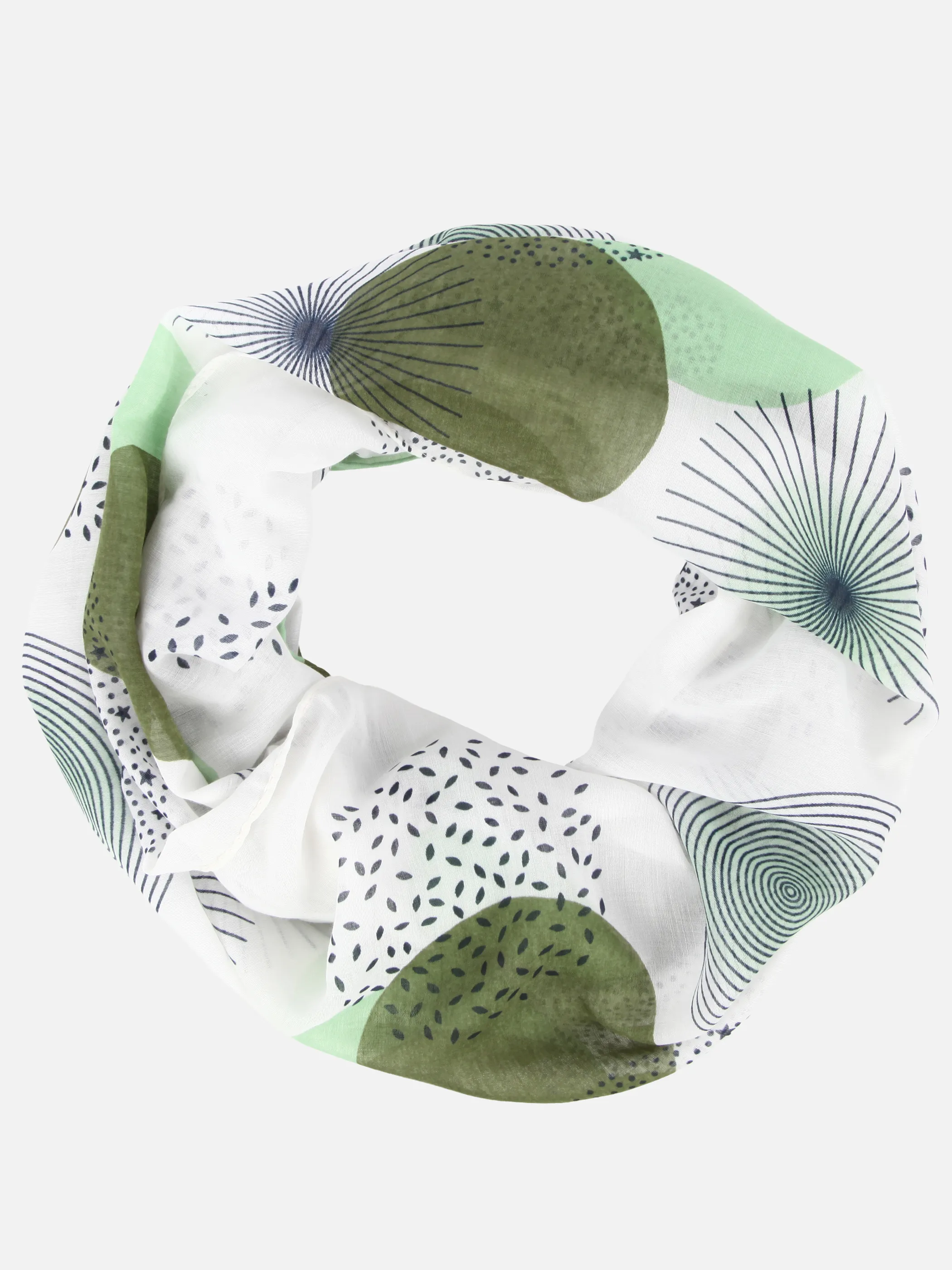 Sure Da-Loop m. Bubble Print Oliv 923430 OLIVE 1