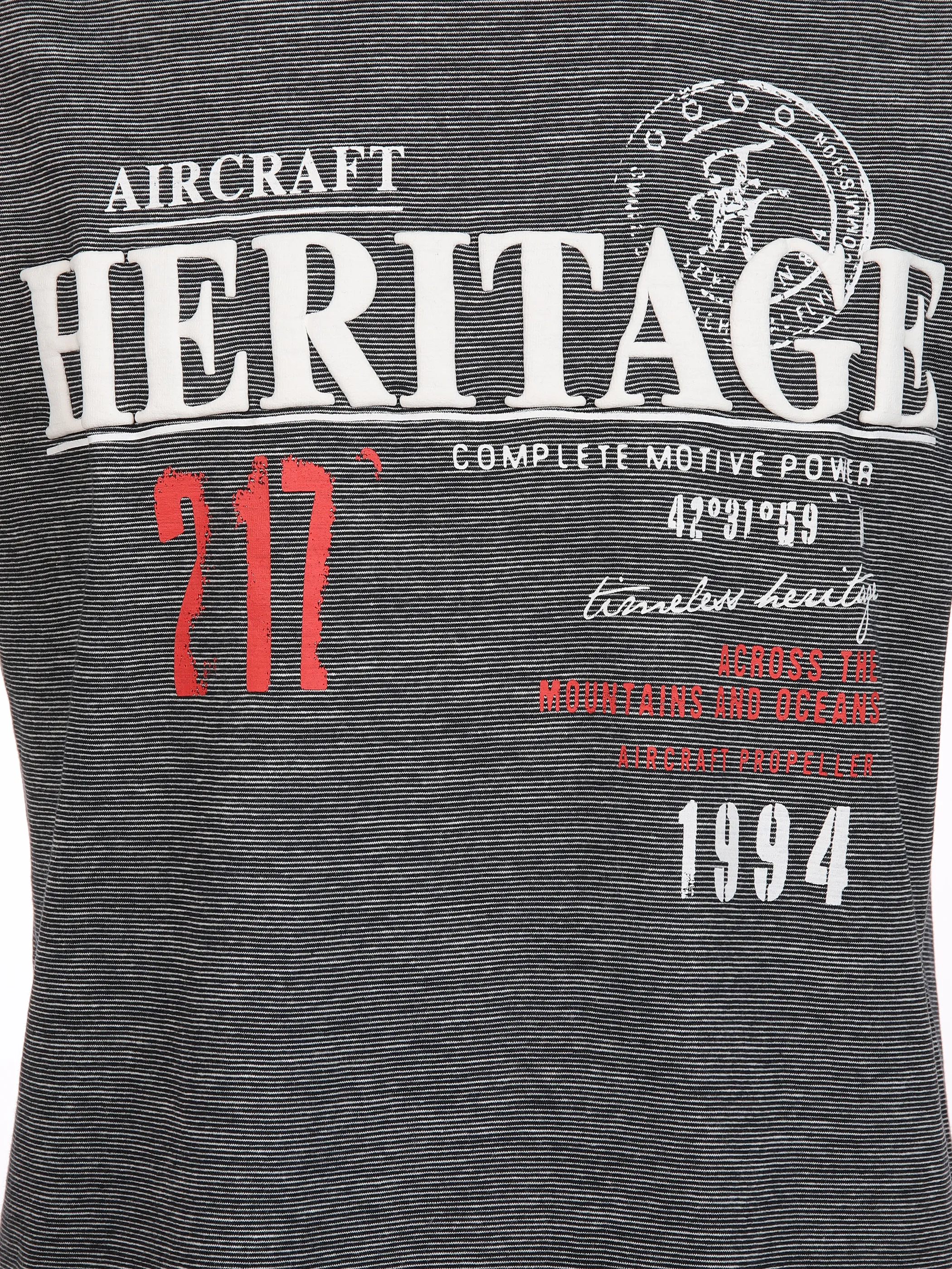 Jim Spencer He. T-Shirt 1/2 Arm grindle Blau 893233 NAVY 3 Jim Spencer He. T-Shirt 1/2 Arm grindle Blau 893233 NAVY 3