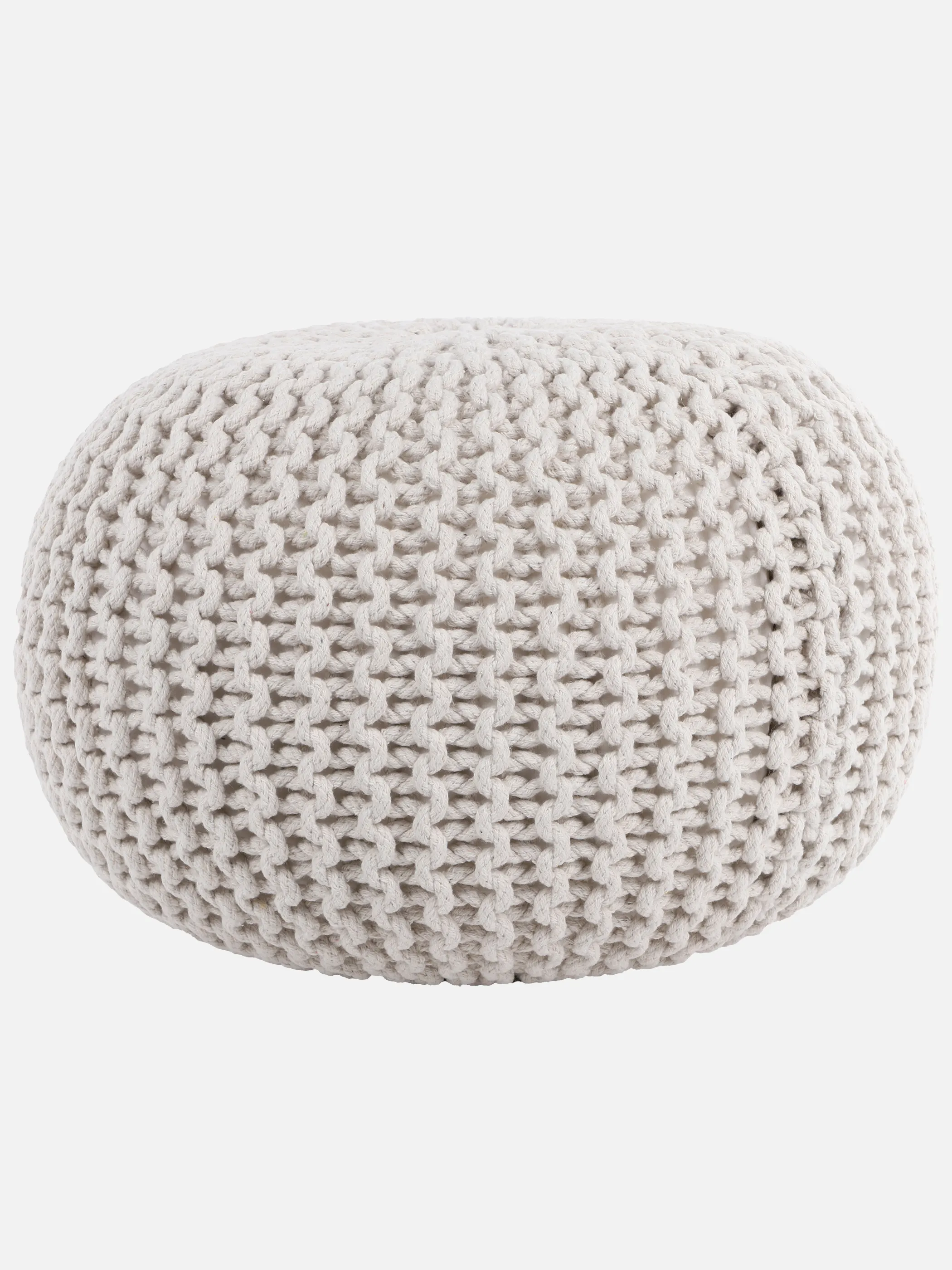 Dream House Sitzkissen Pouf 50x50x30 Weiß 890077 OFFWHITE 1